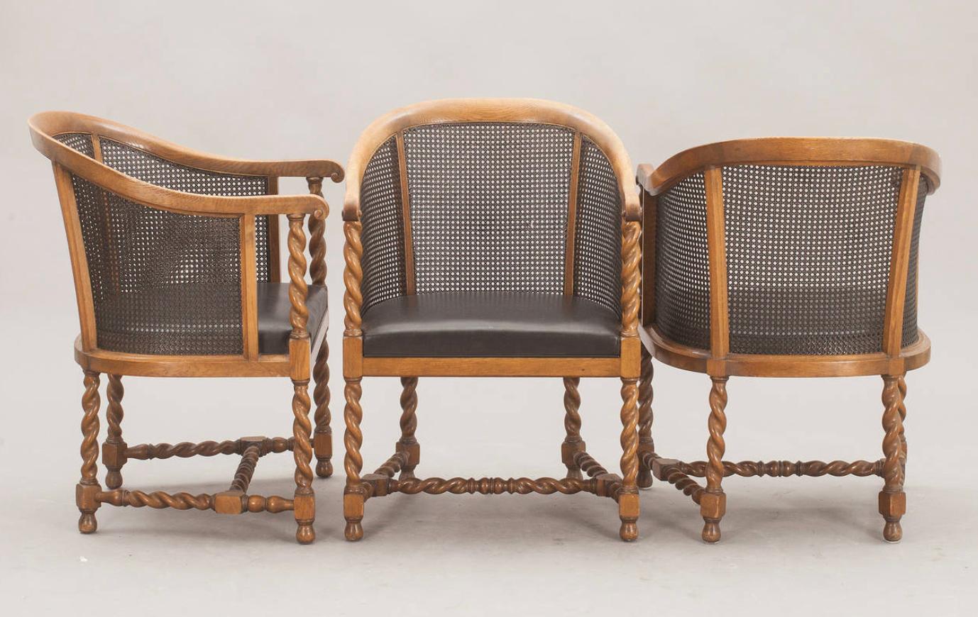 Scandinavian Modern Chairs by Nordiska Kompaniet, 1926 For Sale