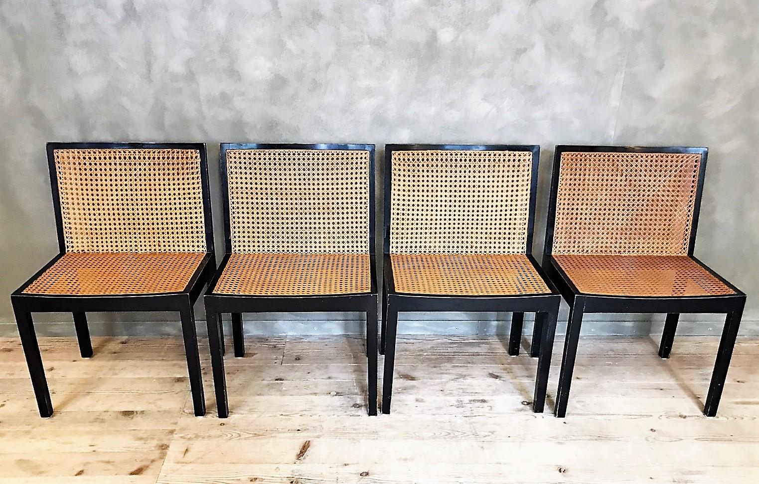 This is a special edition (presumably a prototype of the well-known model) of Willy Guhl's famous chair, which forms a continuous bench. These four chairs were a gift from Willy Guhl to a Zurich architect who was a close friend. They were used in