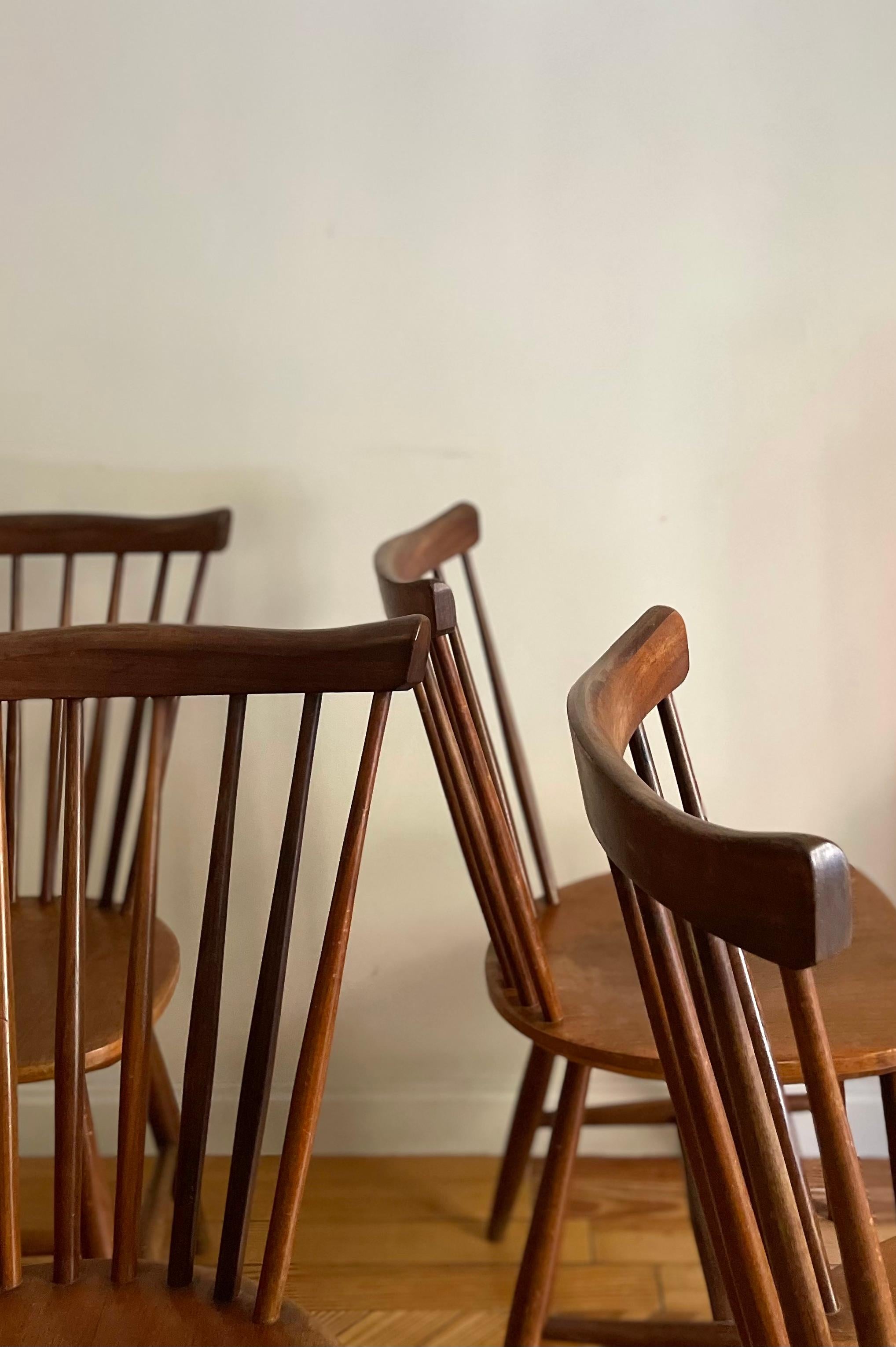Swedish Chairs by Yngve Ekstrom for Pastoe For Sale