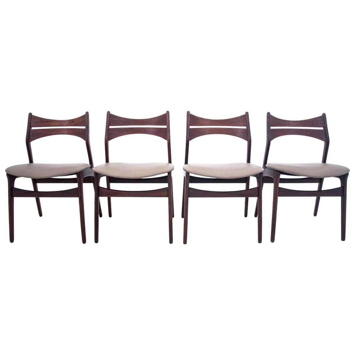 Chairs, Danish Design, 1960s Design by Eric Buck