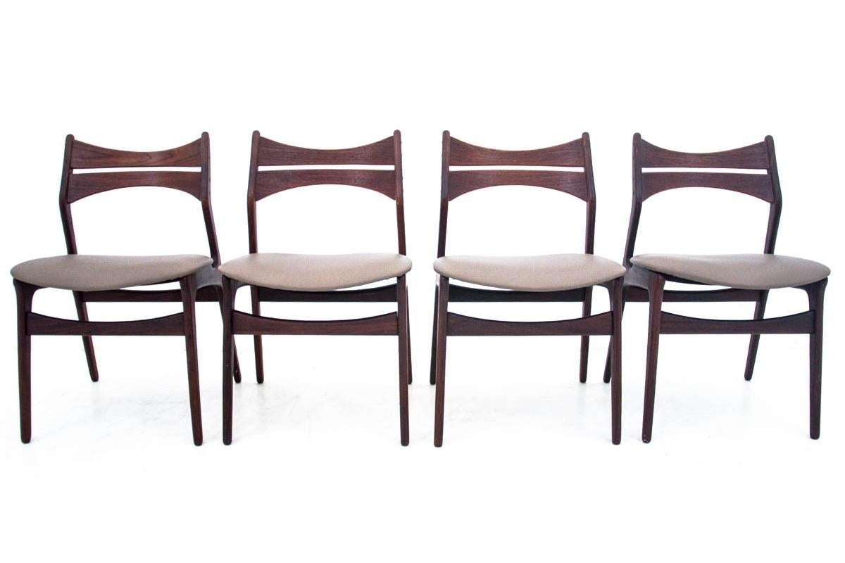Chairs, Danish design, 1960s Design by Eric Buck.