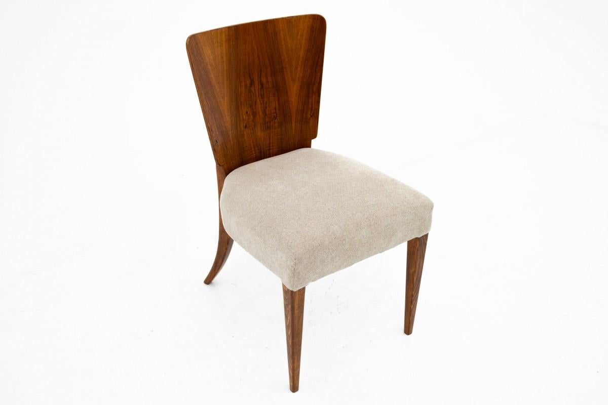 Walnut Chairs designed by J. Halabala, Czechoslovakia, 1930s. After renovation.