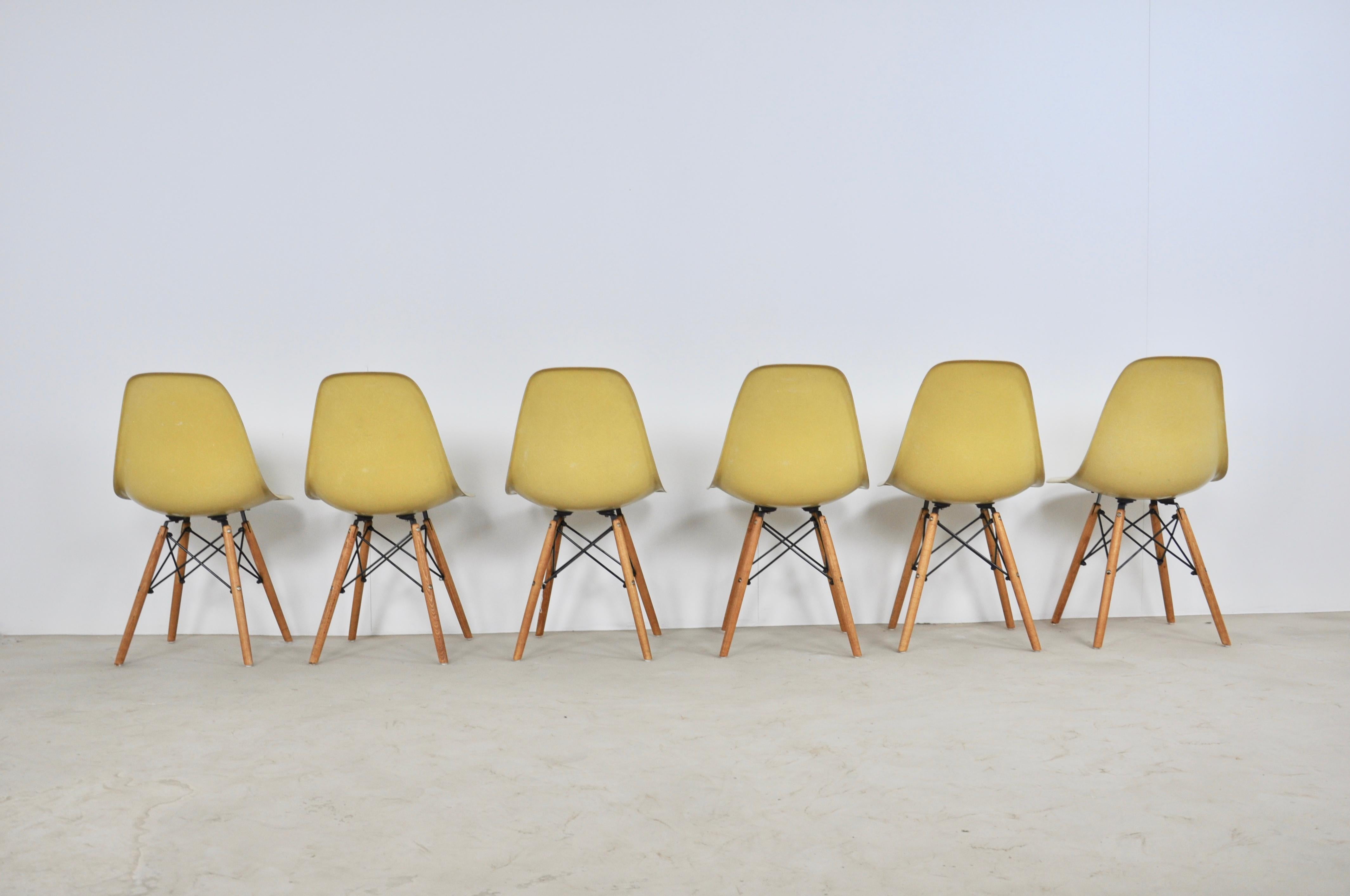 Chairs DSW by Charles & Ray Eames for Herman Miller, 1970s In Good Condition In Lasne, BE