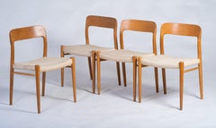 Chairs in Oak by Niels Otto Møller, 1960s, Set of 4