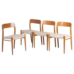 Chairs in Oak by Niels Otto Møller, 1960s, Set of 4