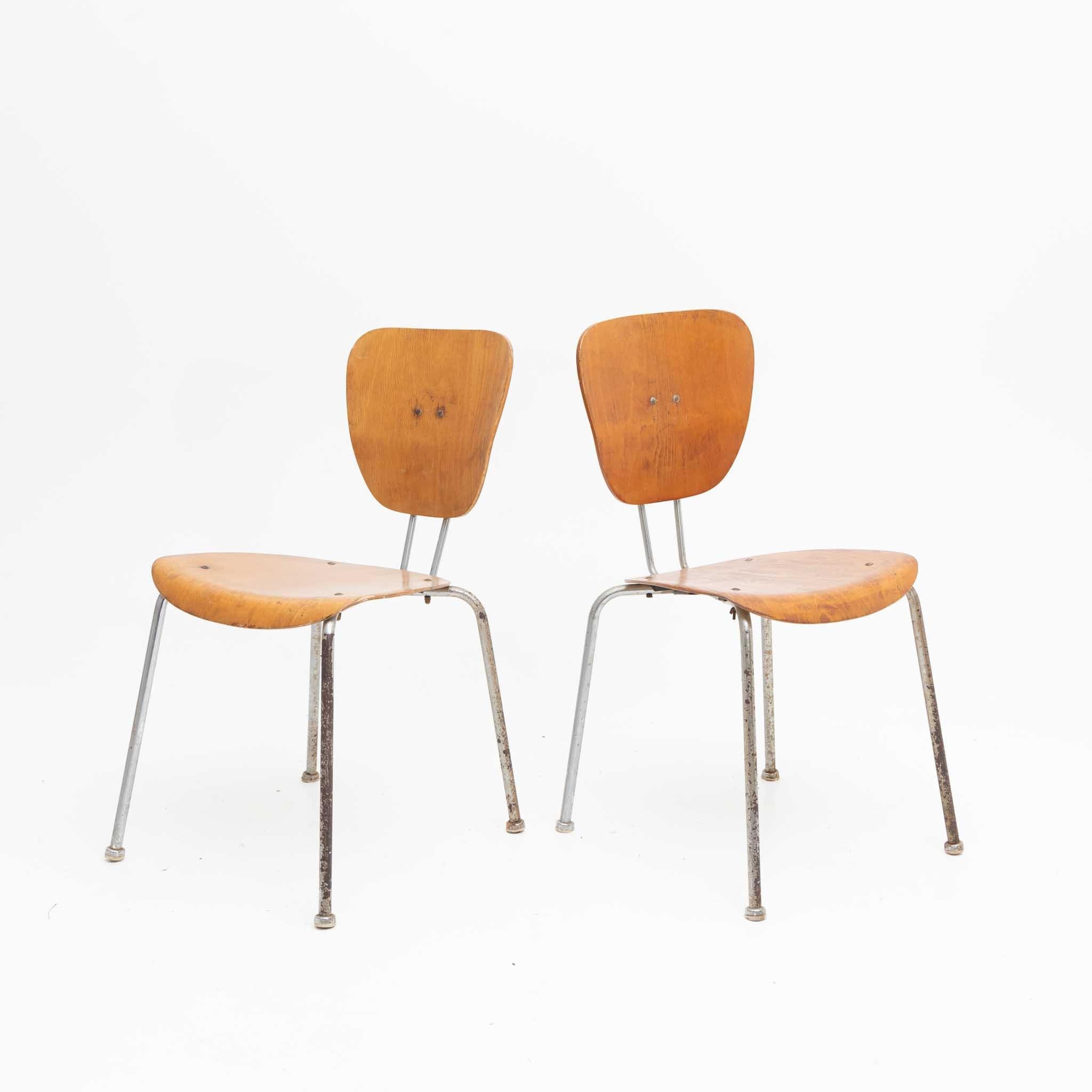Mid-Century Modern Chairs in the Style of Egon Eiermann, probably Mid-20th Century For Sale