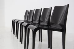 Chaises Laleggera de Riccardo Blumer en laque noire, 1997