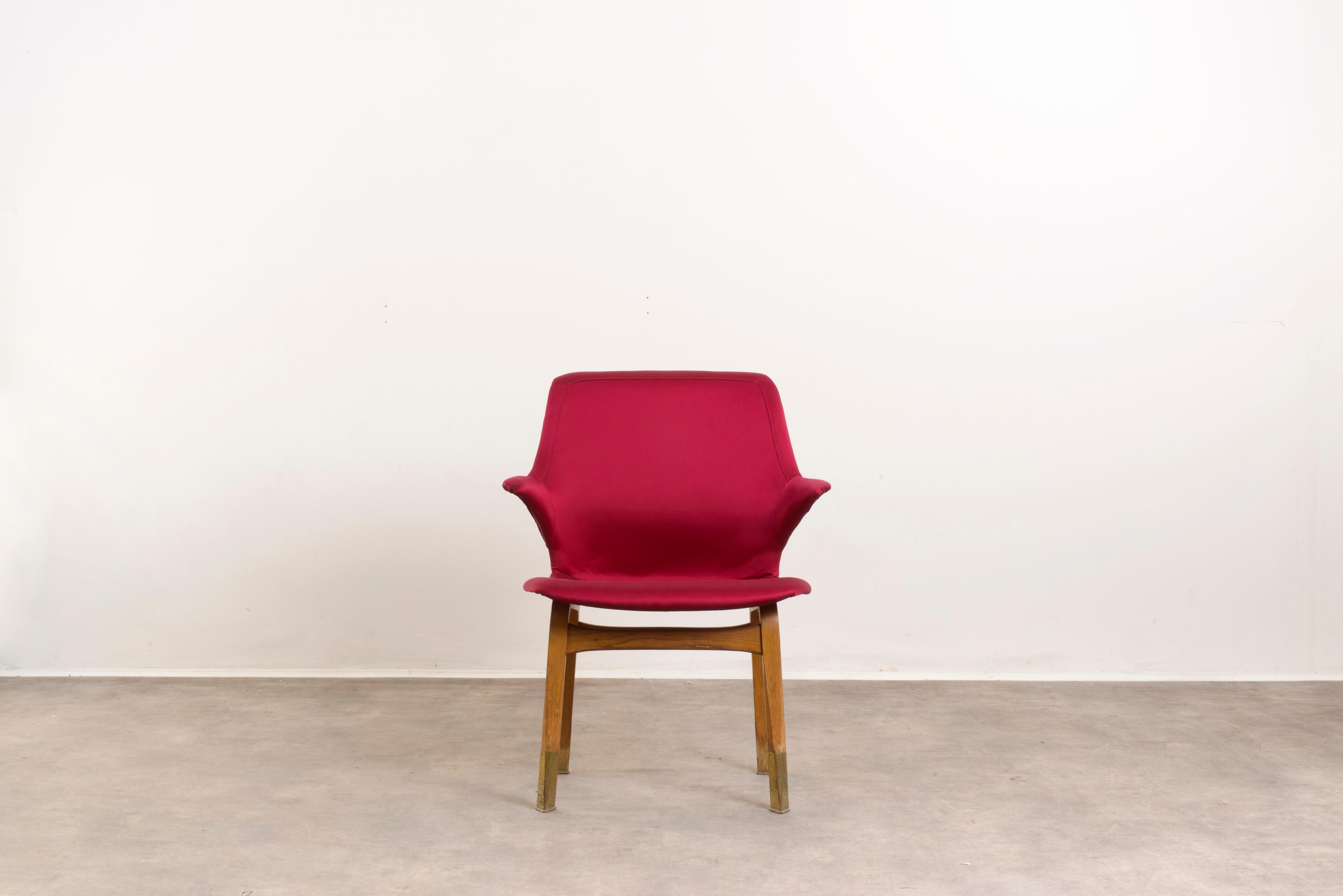 Brass Chairs Lulu-Ilmari Tapiovaara-Finland-Mid 20th Century-Manufactured by Asko For Sale