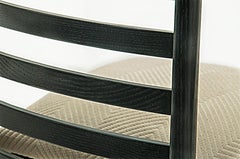 Chairs Model "292 Hill House" by Mackintosh for Cassina, Italy 1973 Wood, Cotton