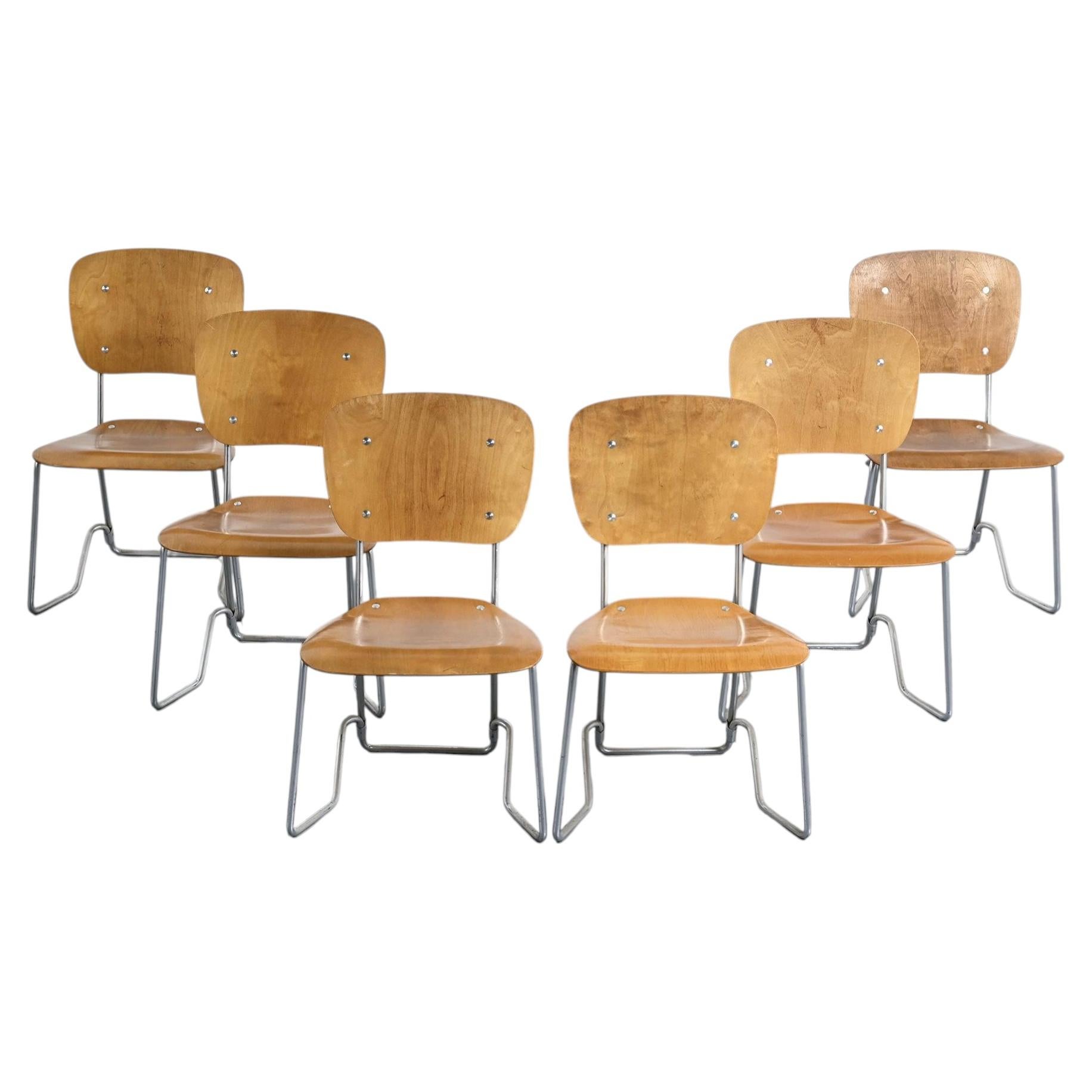 Chairs model Alu-Flex by Armin Wirth, circa 1965
