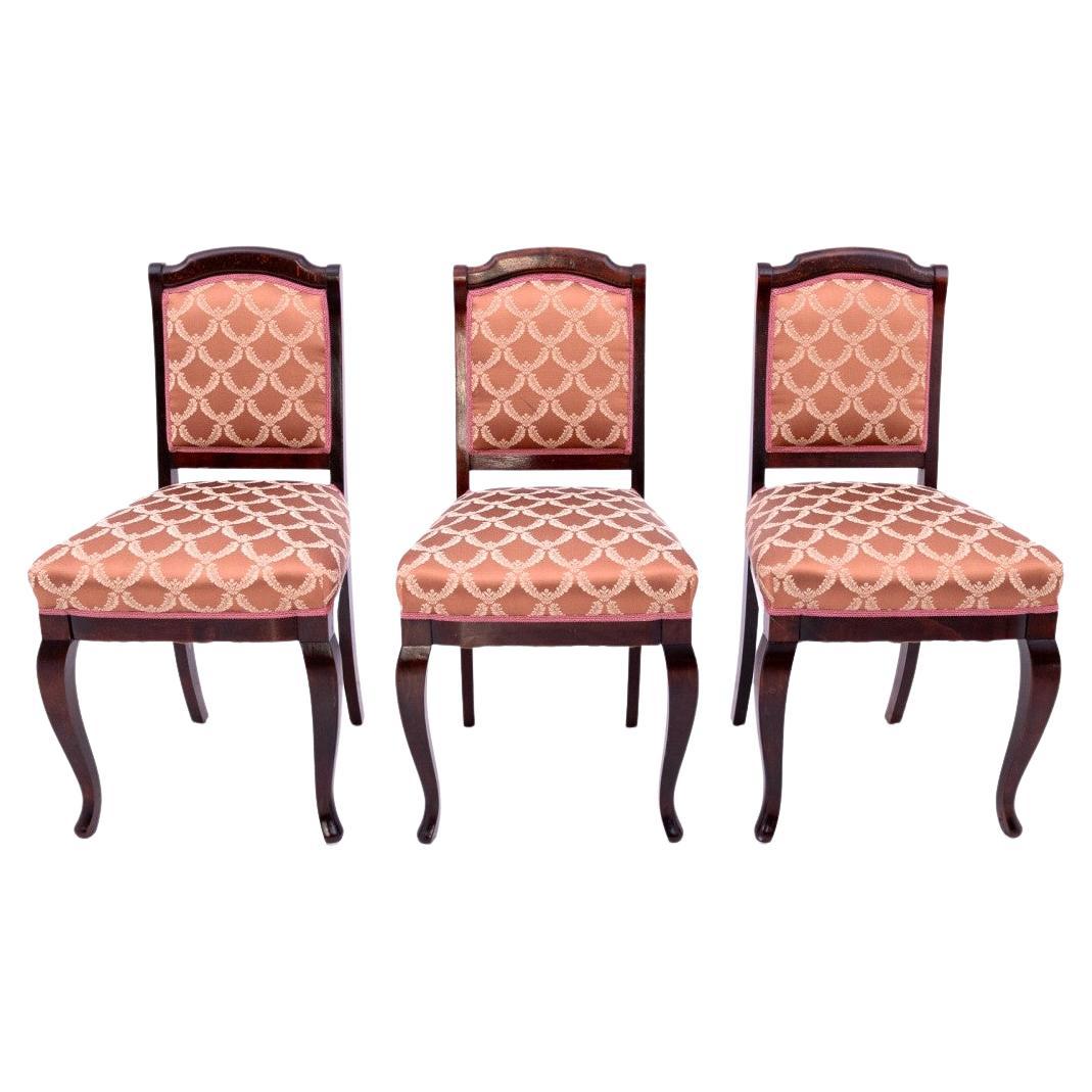 Chaises, Europe du Nord, vers 1900.