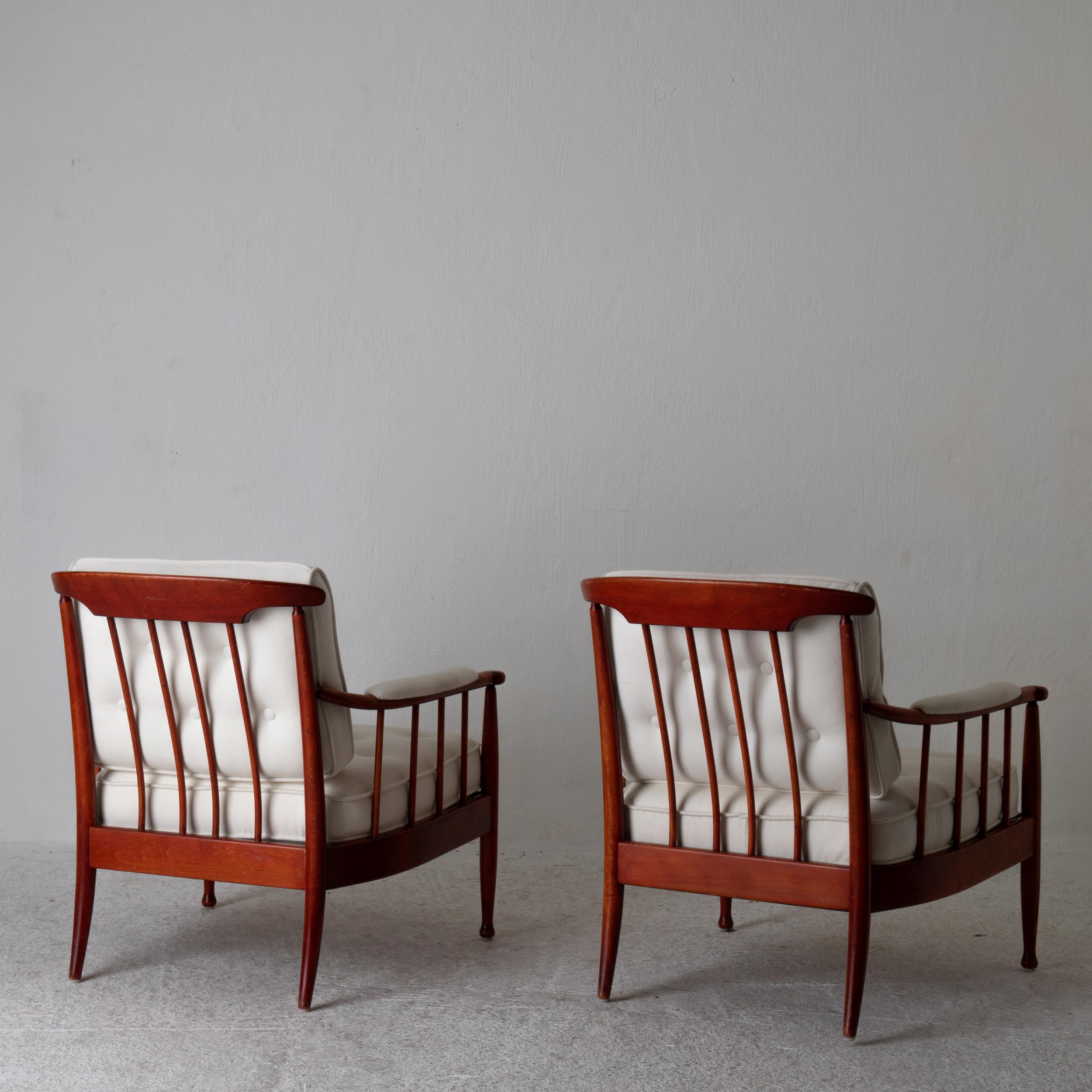 Chairs Pair of 1960s Lounge Swedish Skrindan by Kerstin Horlin-Holmqvist Sweden In Good Condition In New York, NY