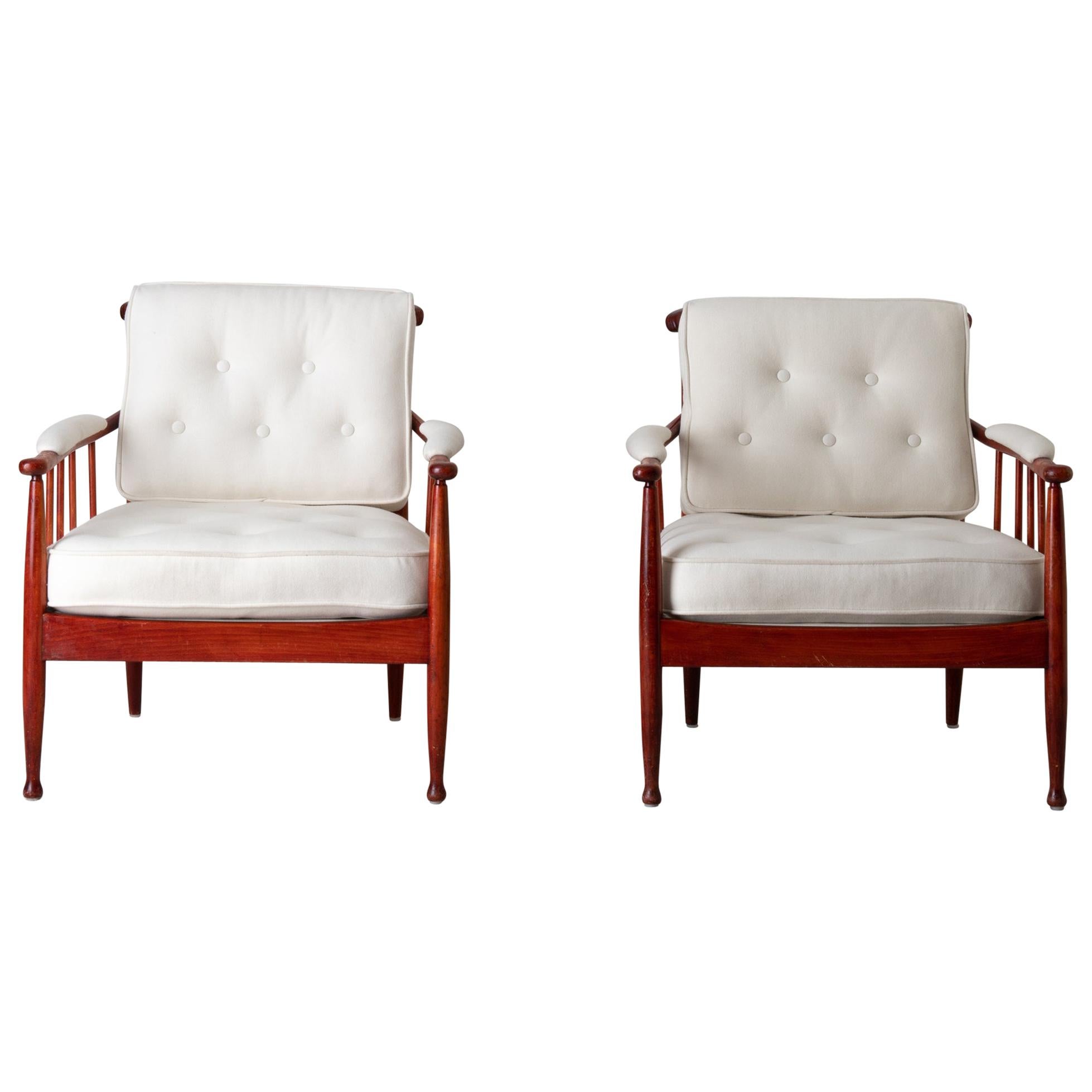 Chairs Pair of 1960s Lounge Swedish Skrindan by Kerstin Horlin-Holmqvist Sweden