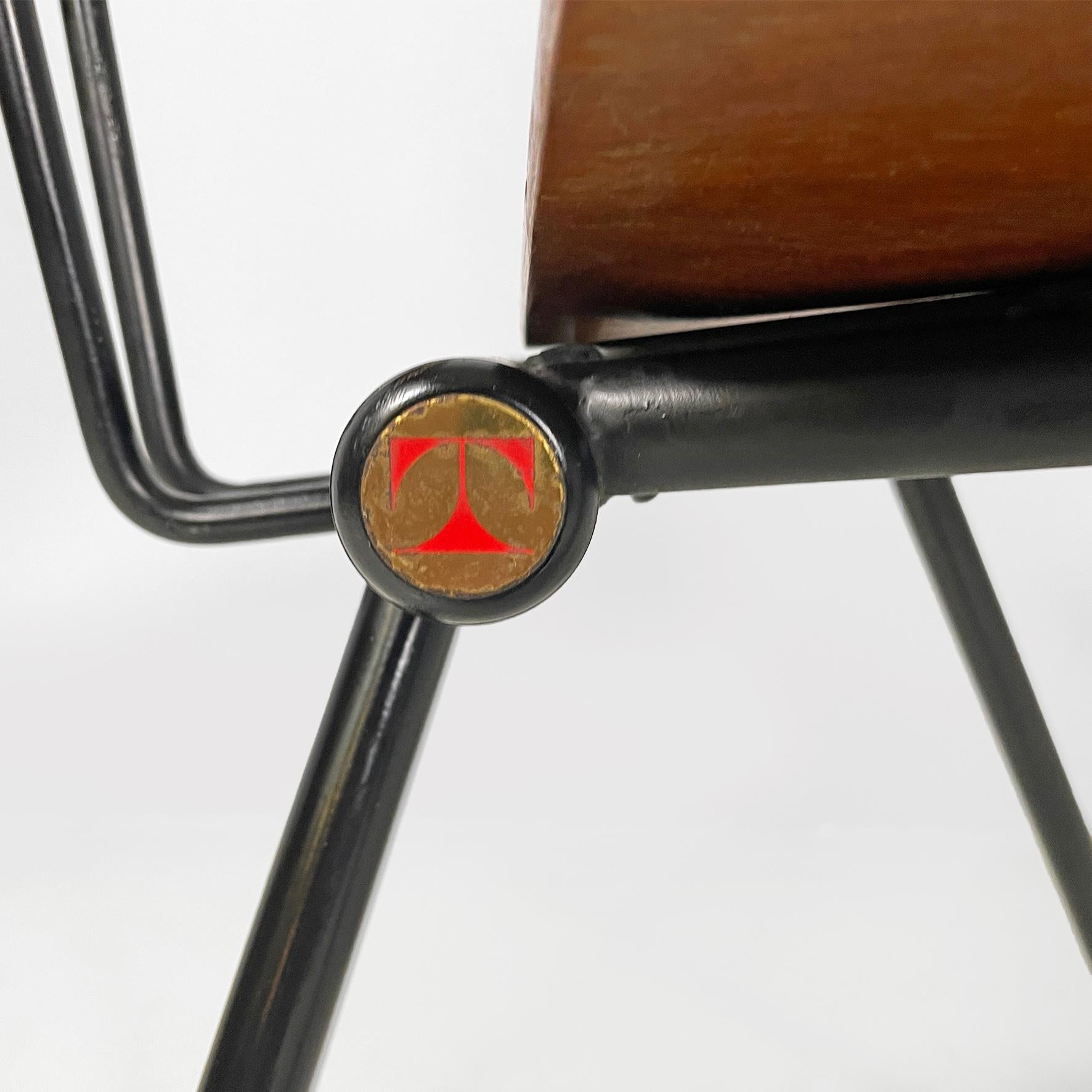 Mid-Century moderno Sedie italiane di metà secolo moderno s88 di Osvaldo Borsani per Tecno, anni '50 in vendita