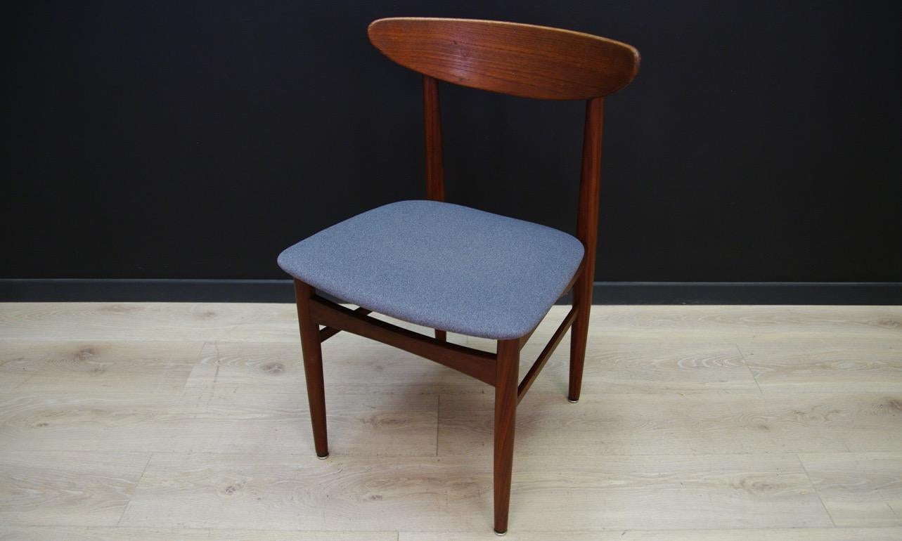 Chairs Scandinavian Design Classic Teak Retro In Good Condition In Szczecin, Zachodniopomorskie