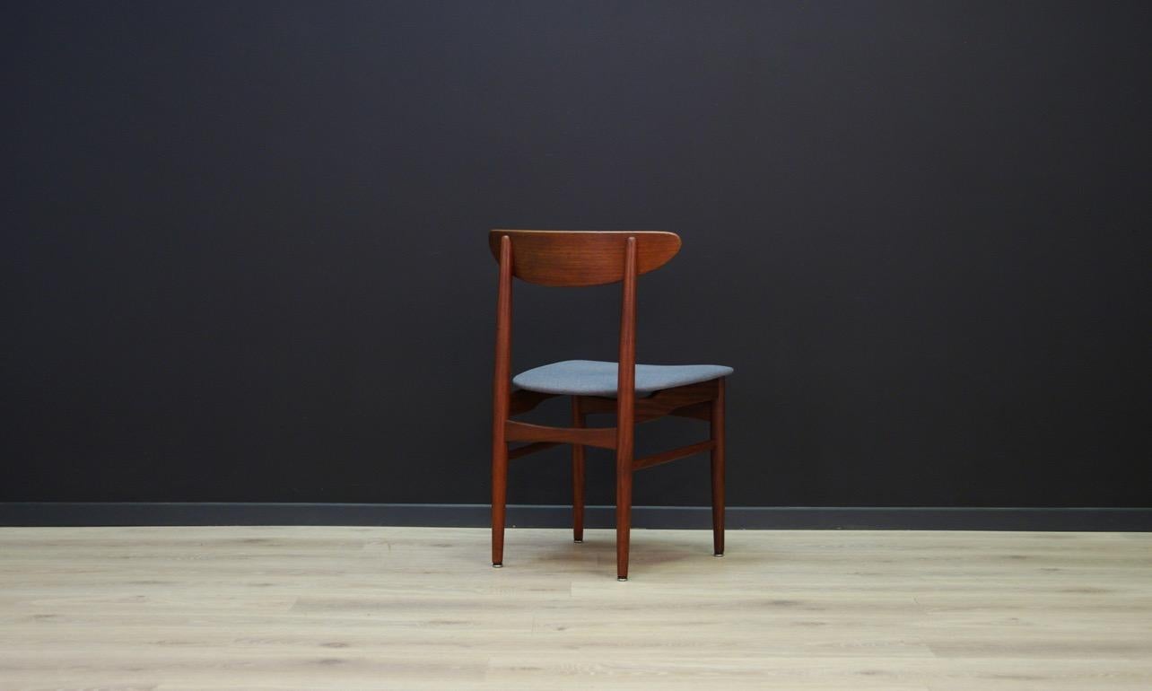 Fabric Chairs Scandinavian Design Classic Teak Retro