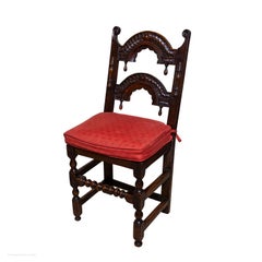 Chairs Set of 5 Baroque Jacobean Antiquarian Oak Architectural Country House