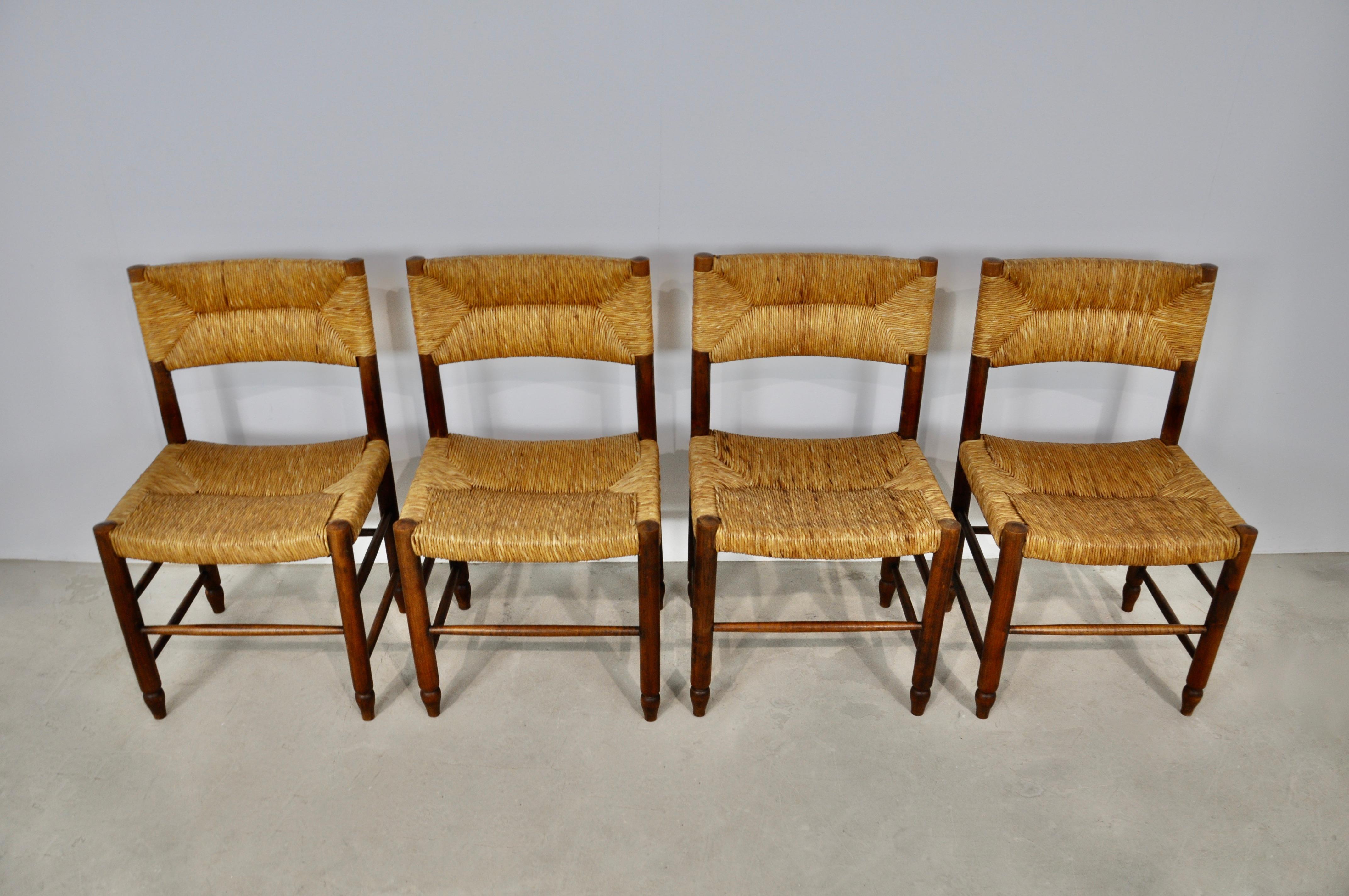 Mid-Century Modern Chairs Style Charlotte Perriand, 1950s