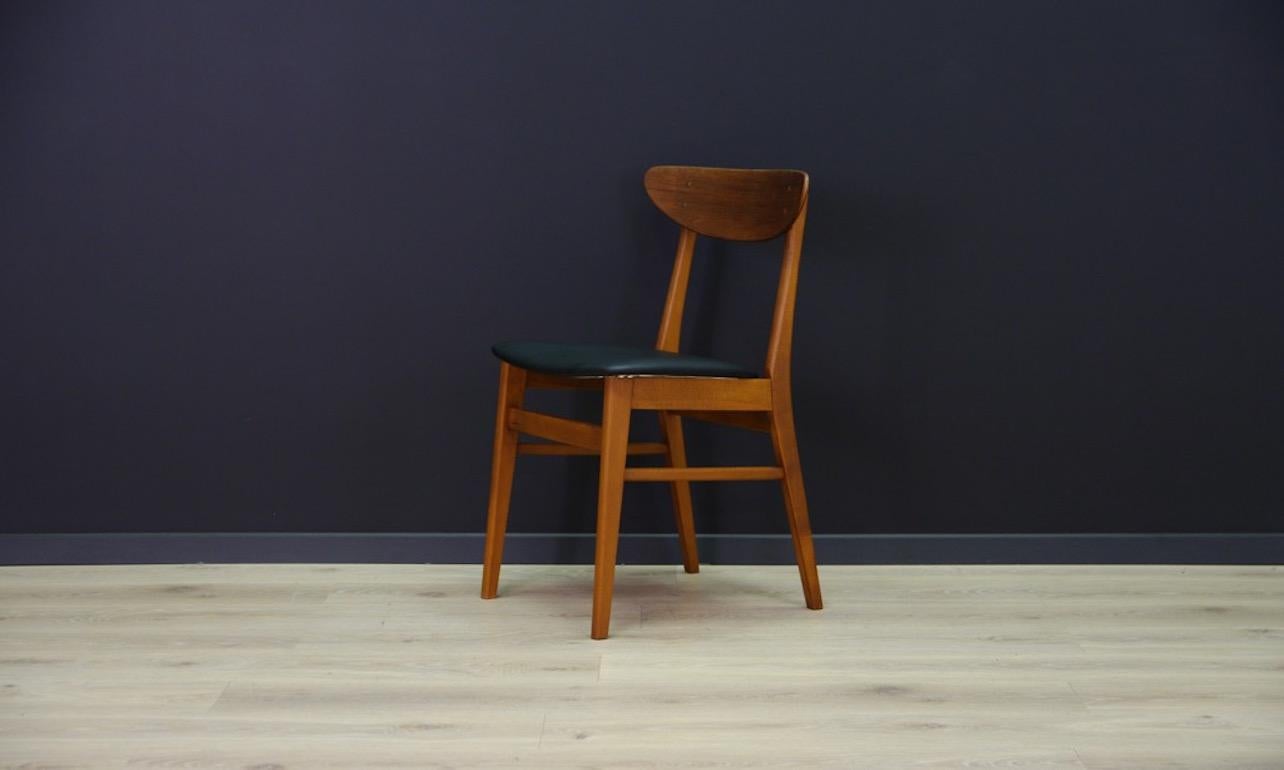 Chairs Teak Retro Danish Design Classic For Sale 1