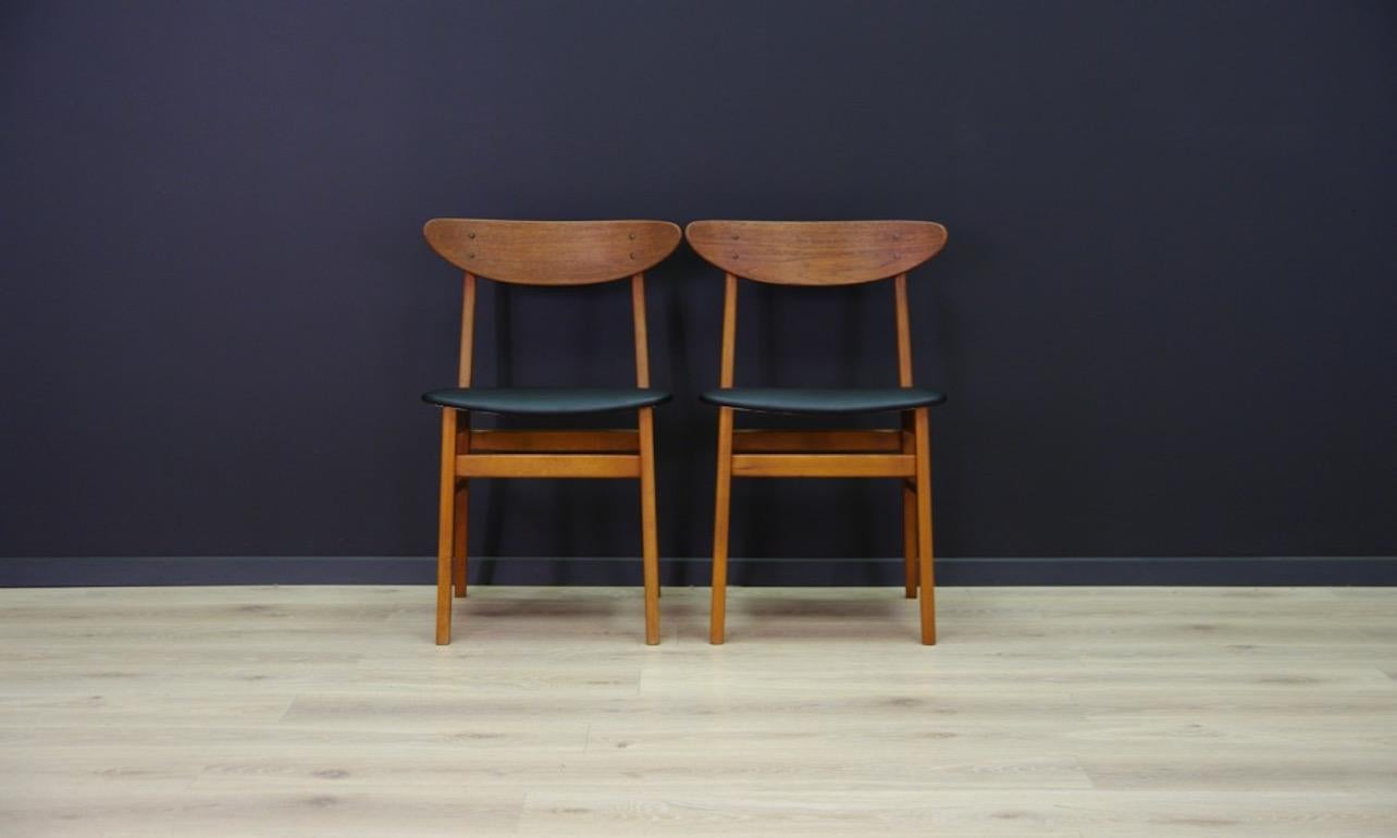 Chairs Teak Retro Danish Design Classic For Sale 3