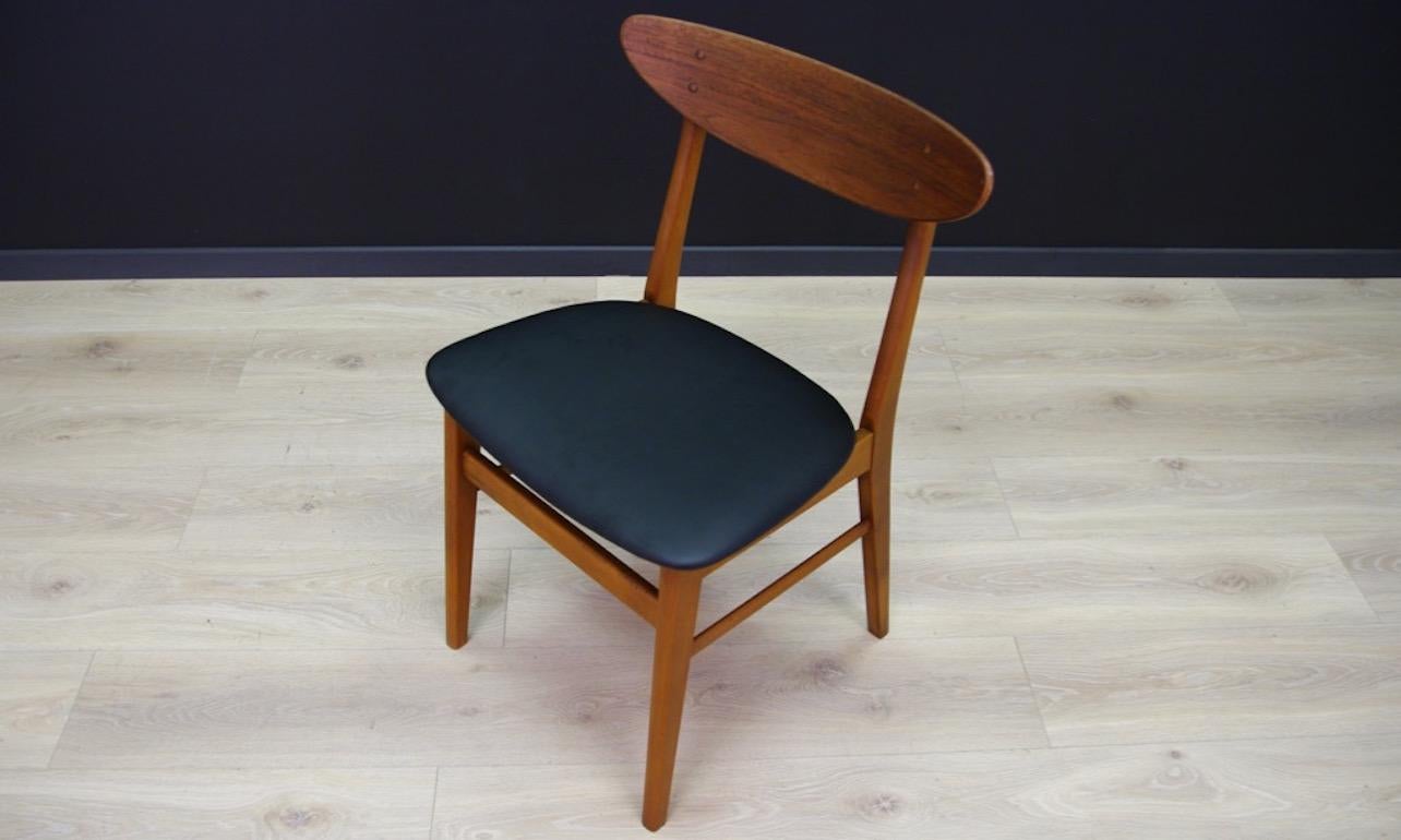 Chairs Teak Retro Danish Design Classic For Sale 5