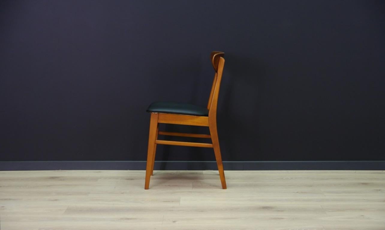 Chairs Teak Retro Danish Design Classic In Good Condition For Sale In Szczecin, Zachodniopomorskie