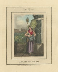Chairs to Mend, Soho Square, Cries of London, 1804