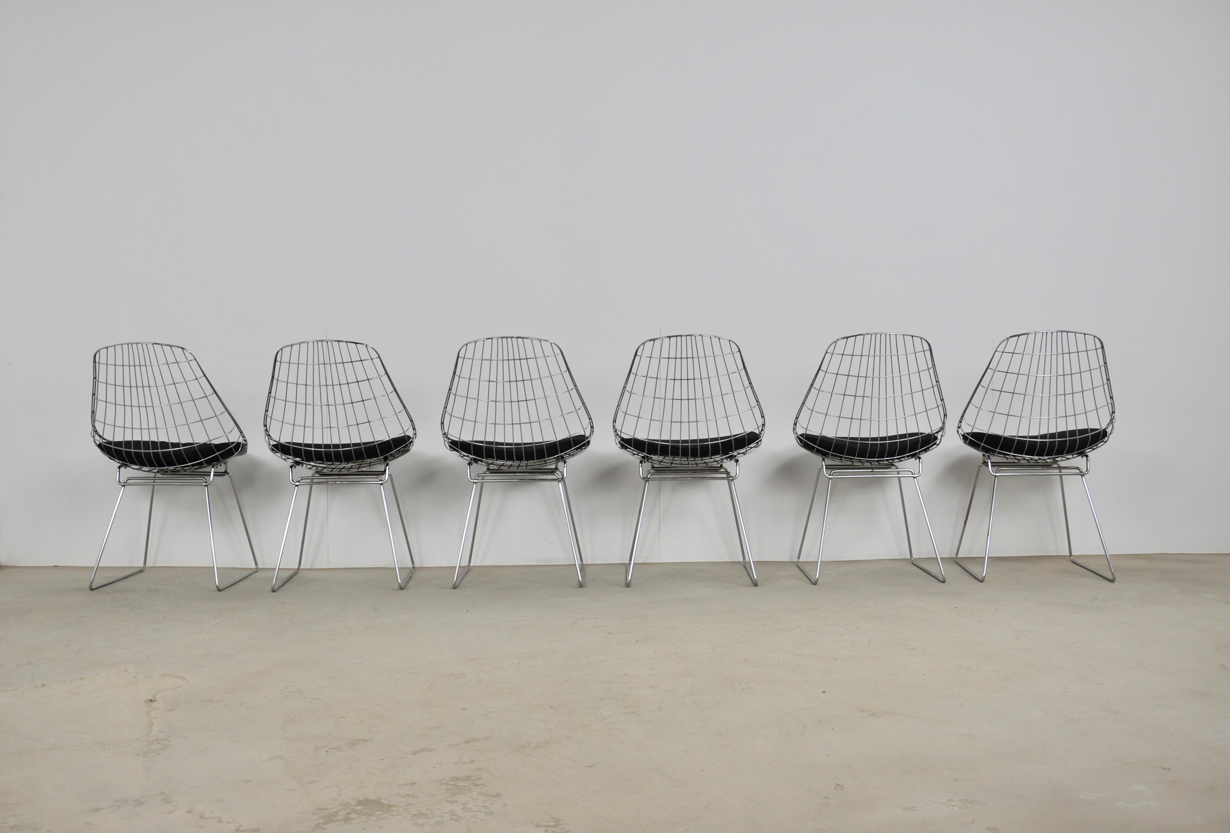 Chairs Wire SM05 by Cees Braakman & Adriaan Dekker for Pastoe, 1958 1