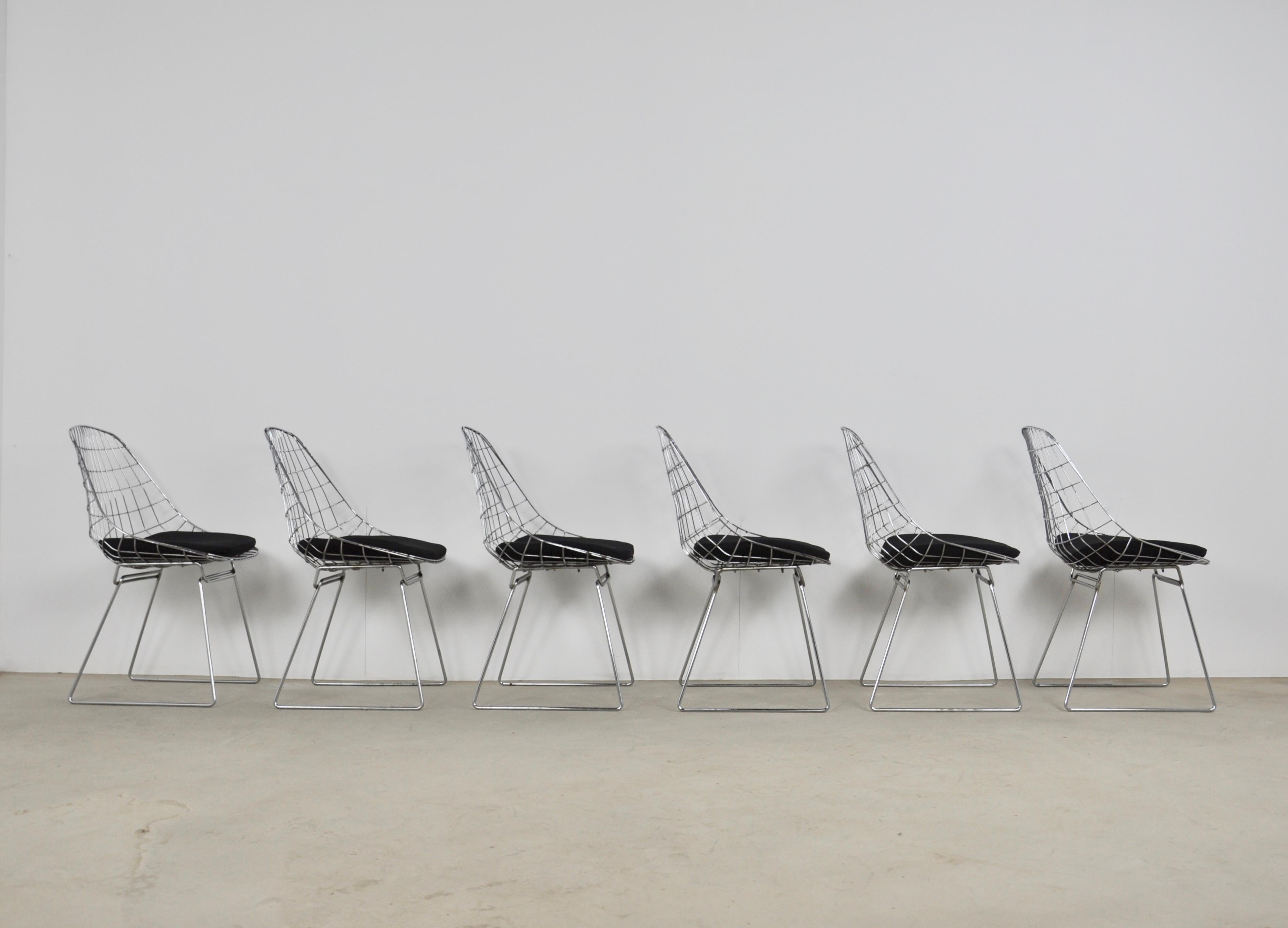 Chairs Wire SM05 by Cees Braakman & Adriaan Dekker for Pastoe, 1958 2