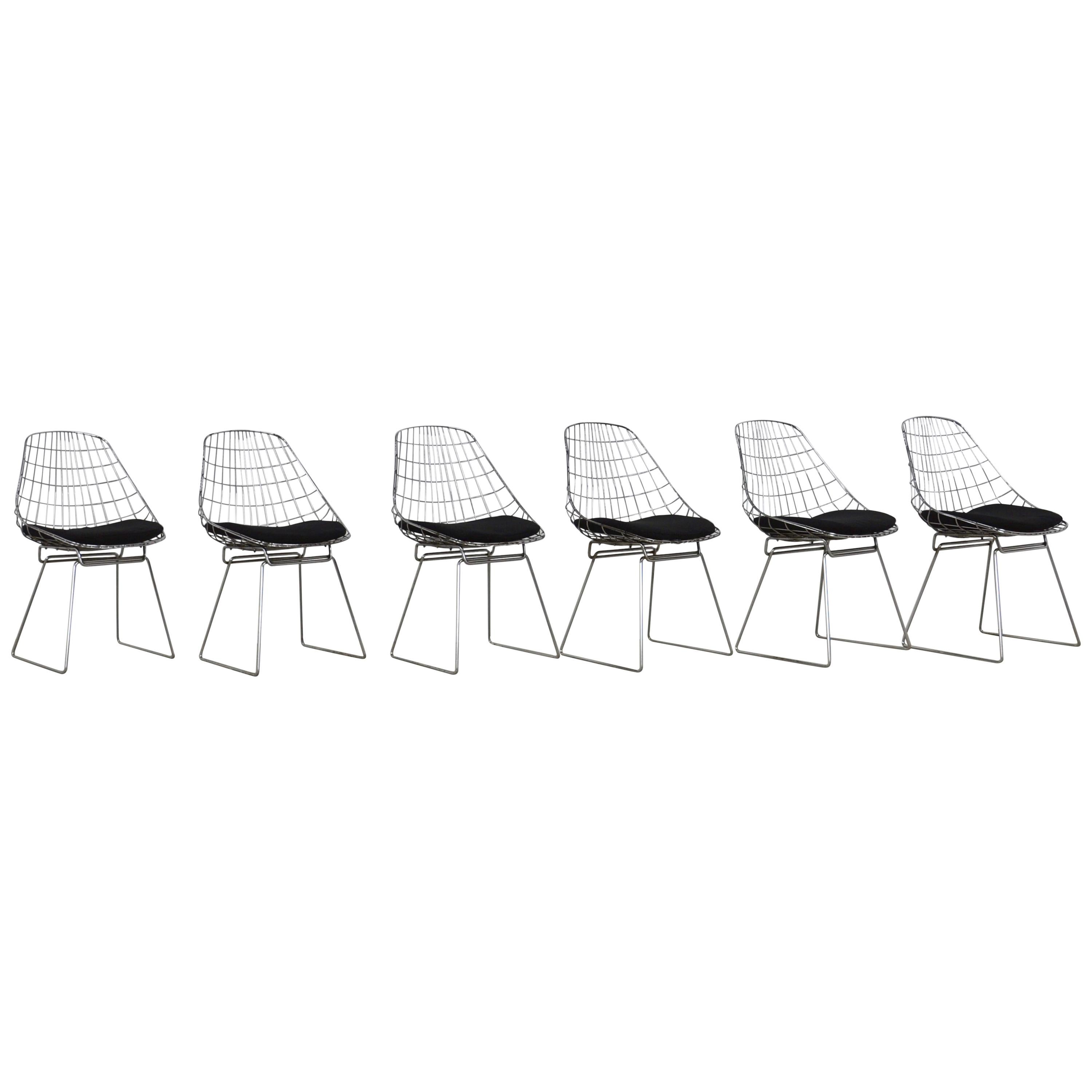 Chairs Wire SM05 by Cees Braakman & Adriaan Dekker for Pastoe, 1958