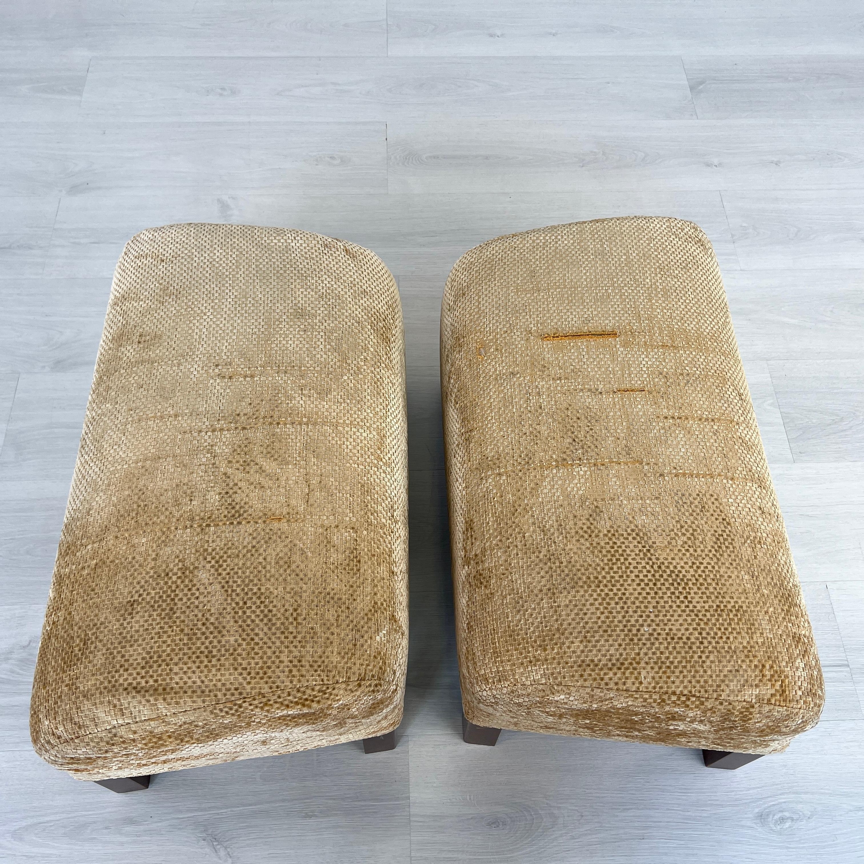 Chairs with Ottomans by Umberto Asnago for Giorgetti – Set of 2 For Sale 5