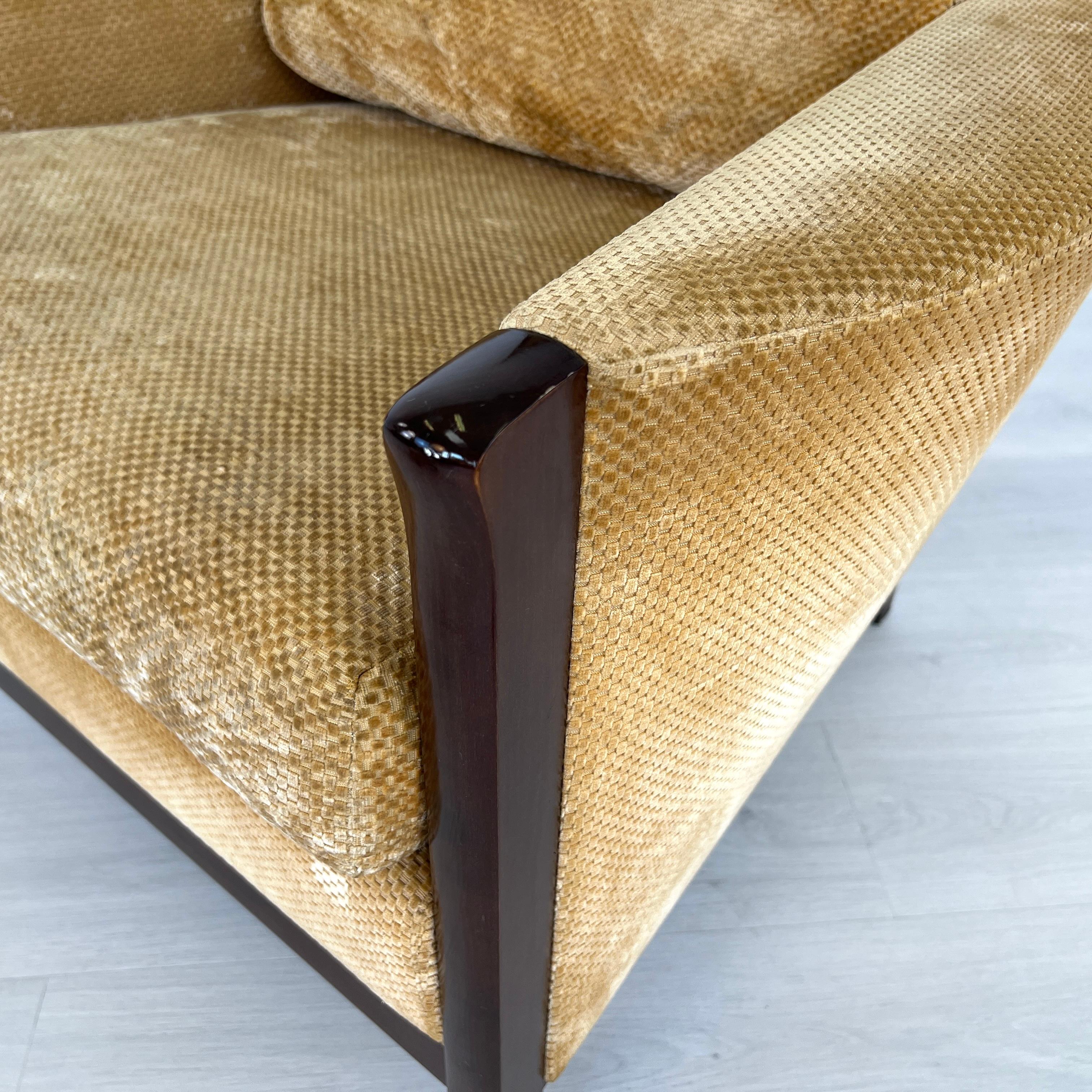 Chairs with Ottomans by Umberto Asnago for Giorgetti – Set of 2 For Sale 7