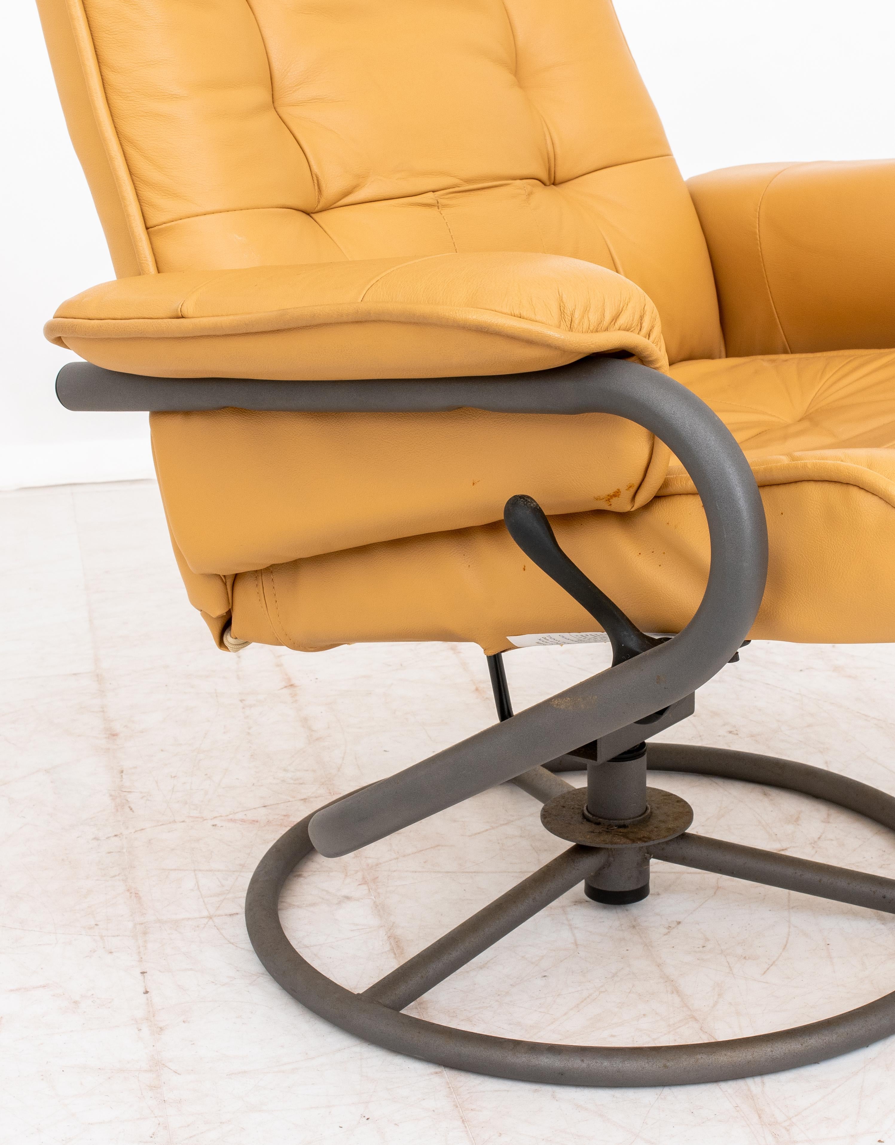 ChairWorks Reclining Swivel Armchair & Ottoman 6