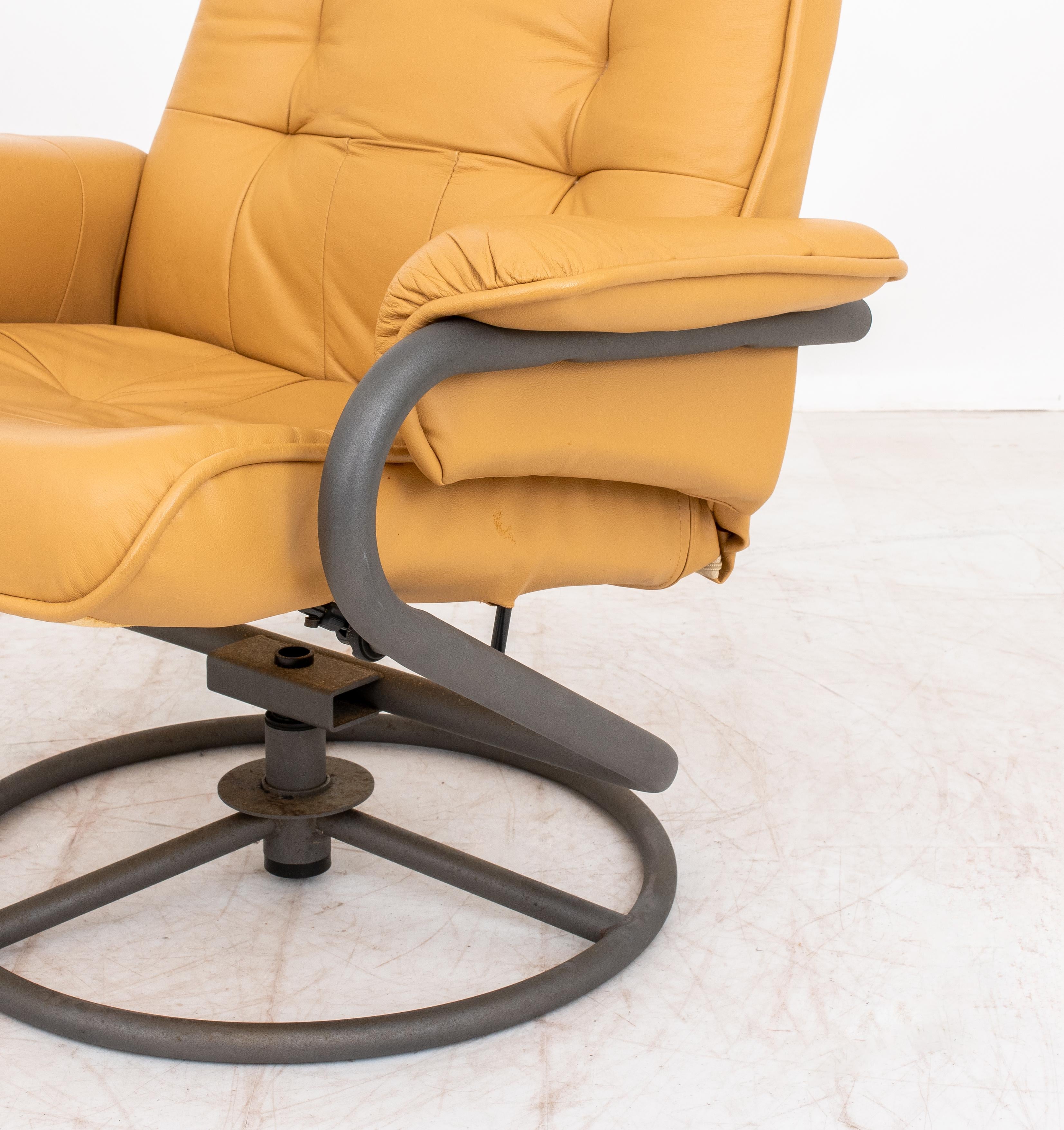 ChairWorks Reclining Swivel Armchair & Ottoman 3
