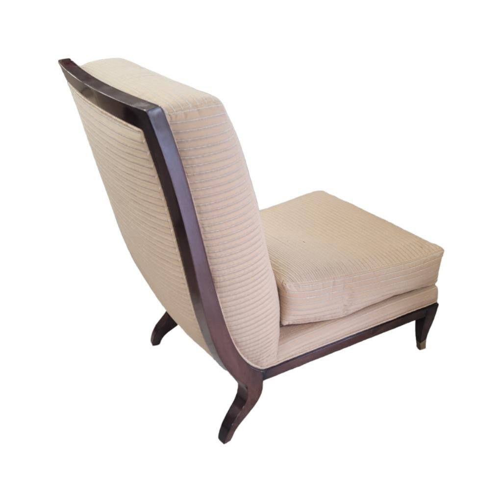 Chaise Apollon Collection Armless Slipper Chair von William Switzer (Art déco) im Angebot