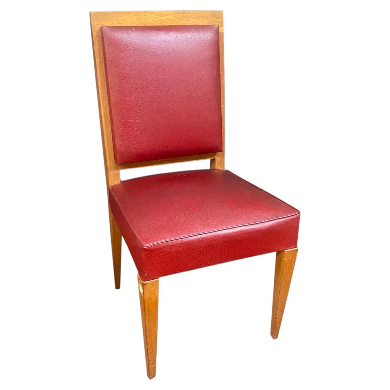Chaise Art Déco dans le style de Jean Michel Frank, vers 1930 For Sale