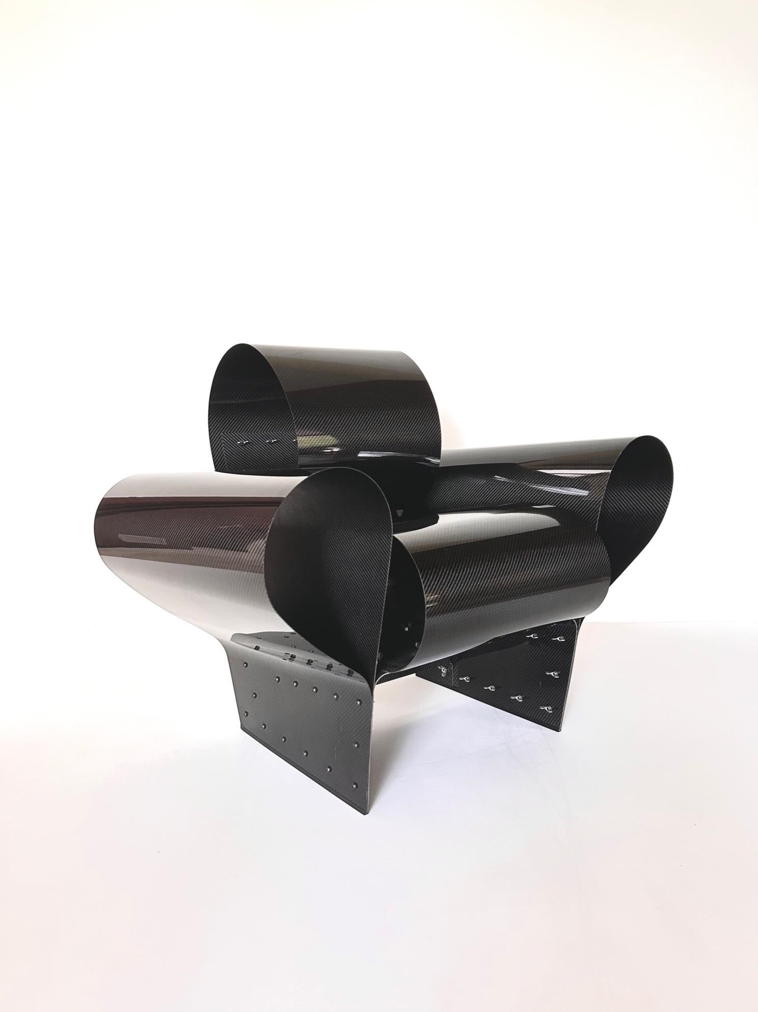 Chaise Bad Tempered en carbone de Ron Arad n° 46/1000 pour Vitra 2002 Excellent état - En vente à PARIS, FR