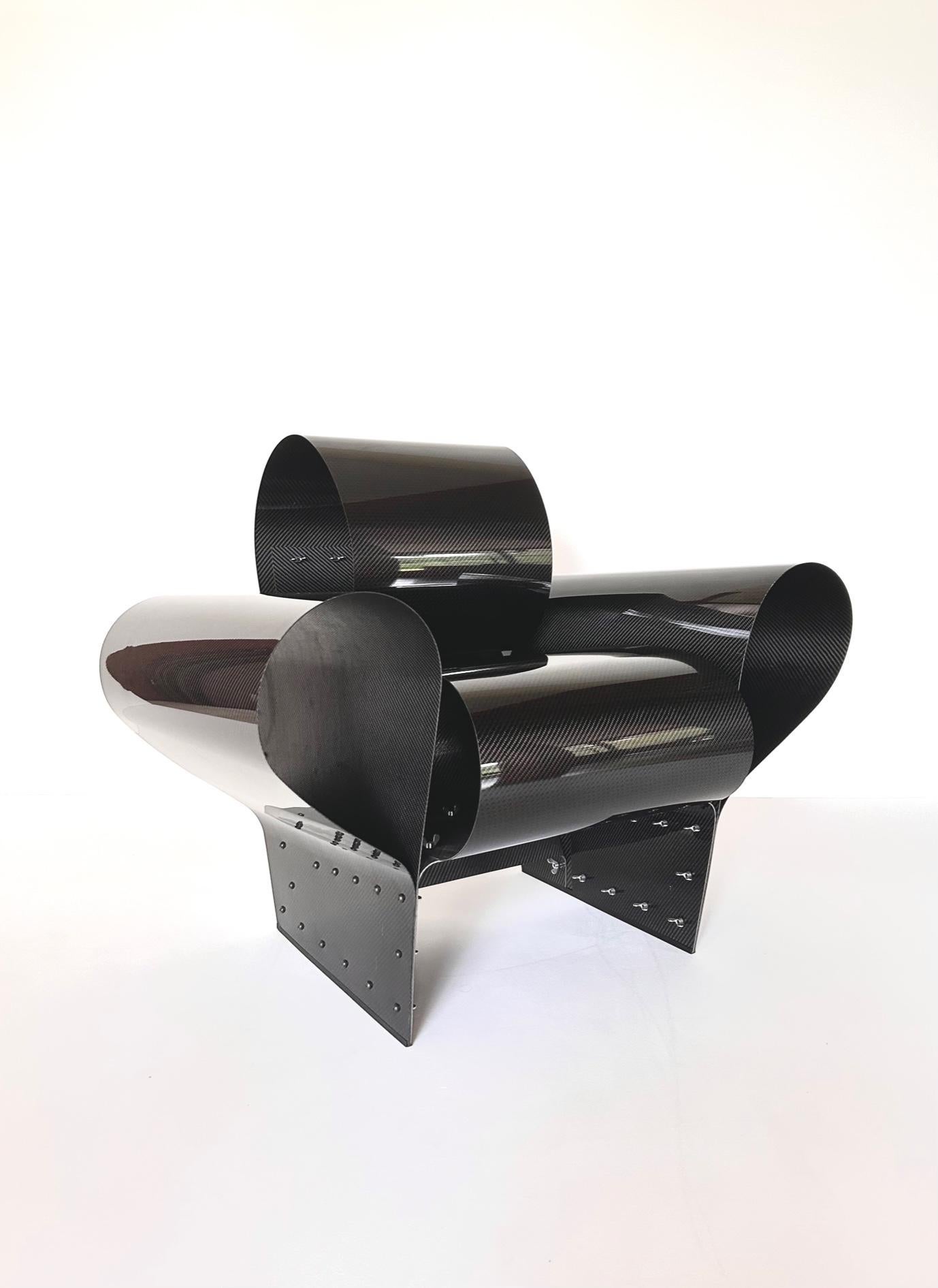 XXIe siècle et contemporain Chaise Bad Tempered en carbone de Ron Arad n° 46/1000 pour Vitra 2002 en vente