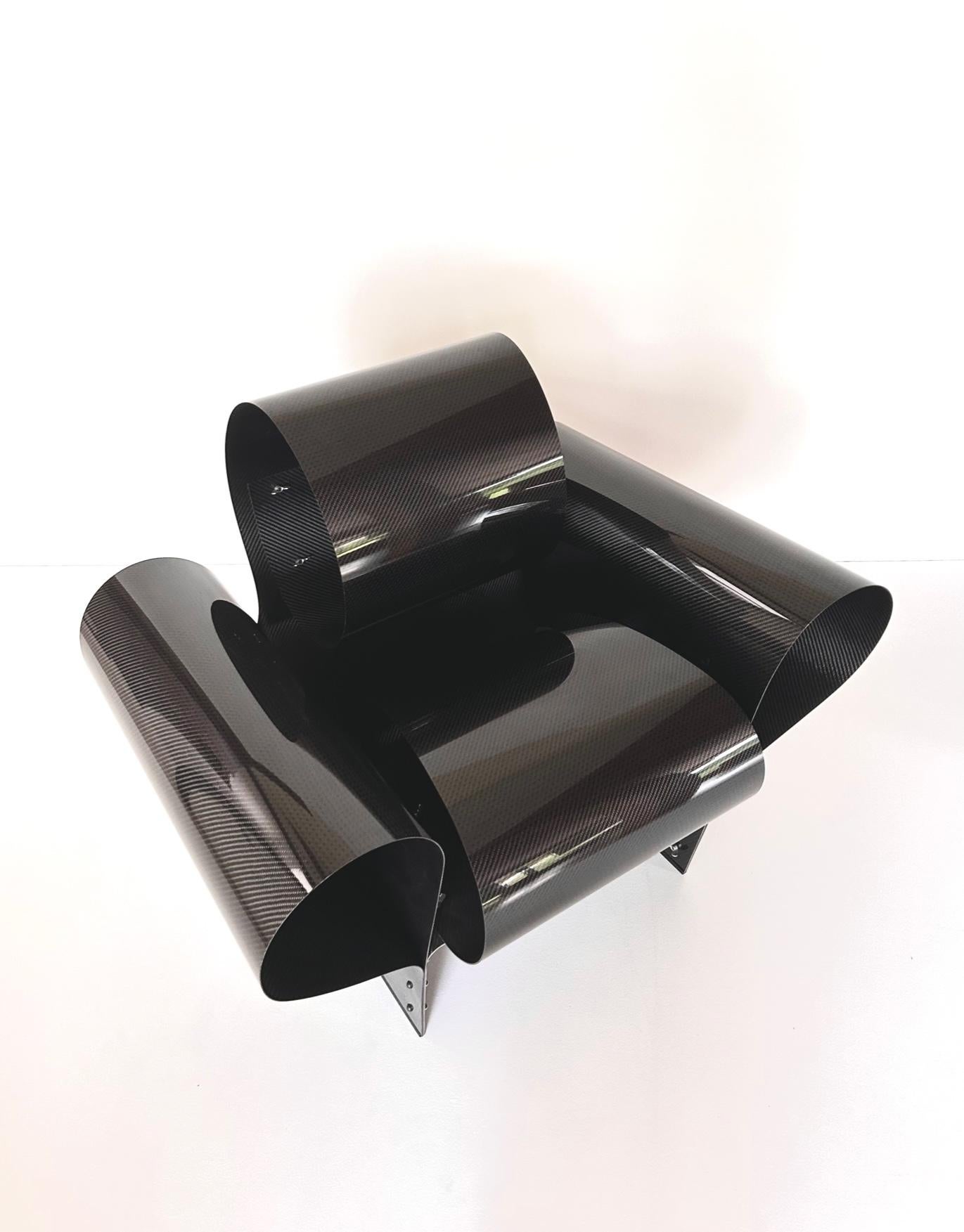 Fibre de carbone Chaise Bad Tempered en carbone de Ron Arad n° 46/1000 pour Vitra 2002 en vente