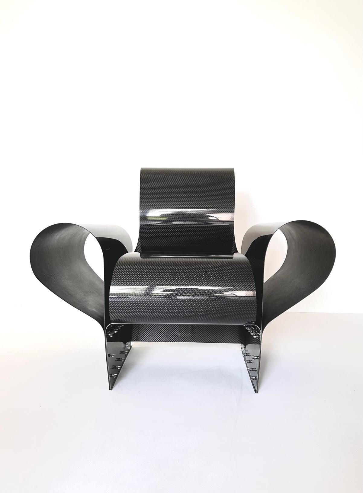 Chaise Bad Tempered en carbone de Ron Arad n° 46/1000 pour Vitra 2002 en vente 3
