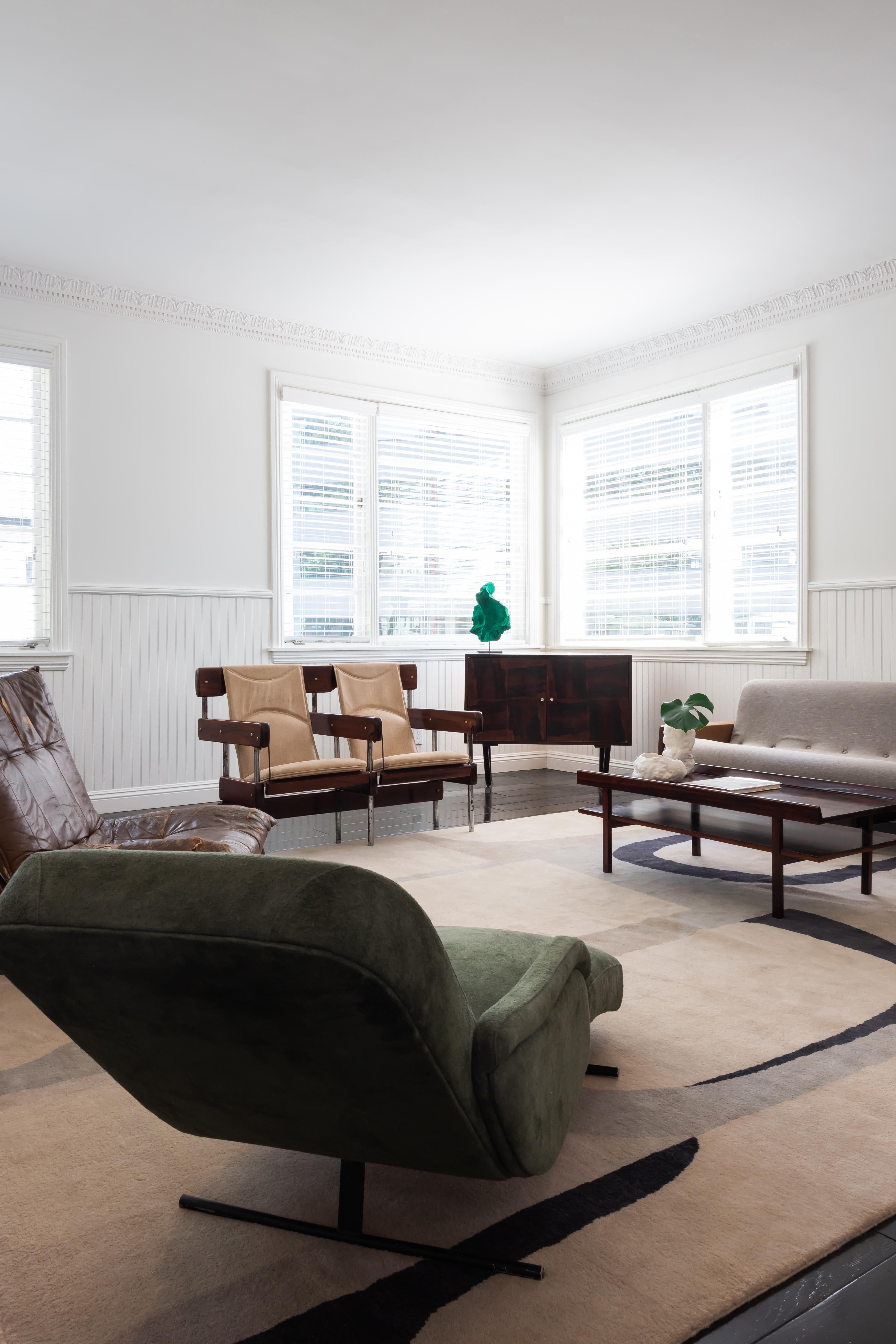 Mid-Century Modern Chaise par Anonymous, Brésilien moderne du milieu du siècle, années 1950 en vente