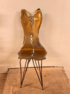 Chaise-Korsett aus Metall von Gerard Coquelin