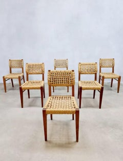 Chaise de Salle à Manger Adrien Audoux and Frida Minet, France 50s