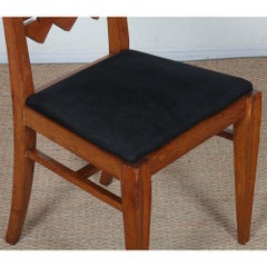 Chaise en chêne des années 1950