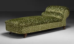 Chaise in House of Hackney Velvet, England circa 1890