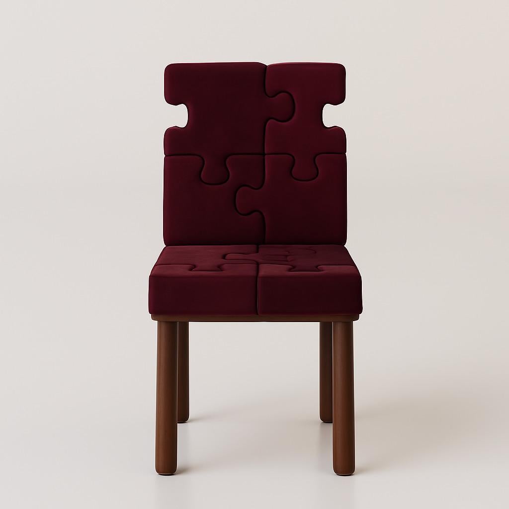 La chaise au design contemporain présente une structure en bois massif, conférant à votre espace une élégance intemporelle. Son assise et son dossier revêtus d'un tissus en laine bouclée  ajoutent une touche de sophistication et de