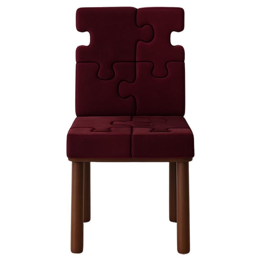 Chaise " L'INSOLENTE" en Bordeaux  par Alexandre Ligios
