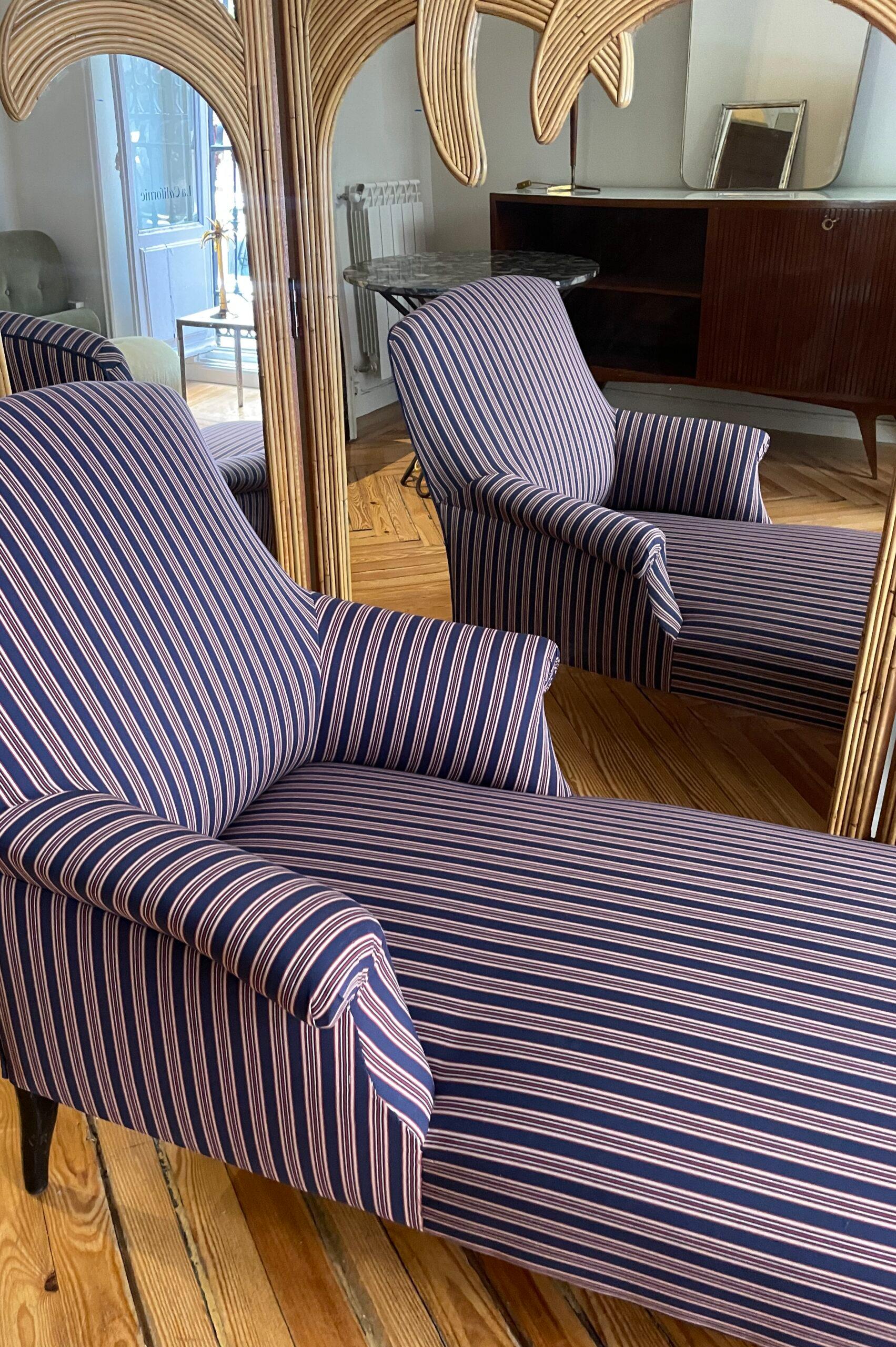 Chaise longe sXIX con Reposapiés Francés en venta