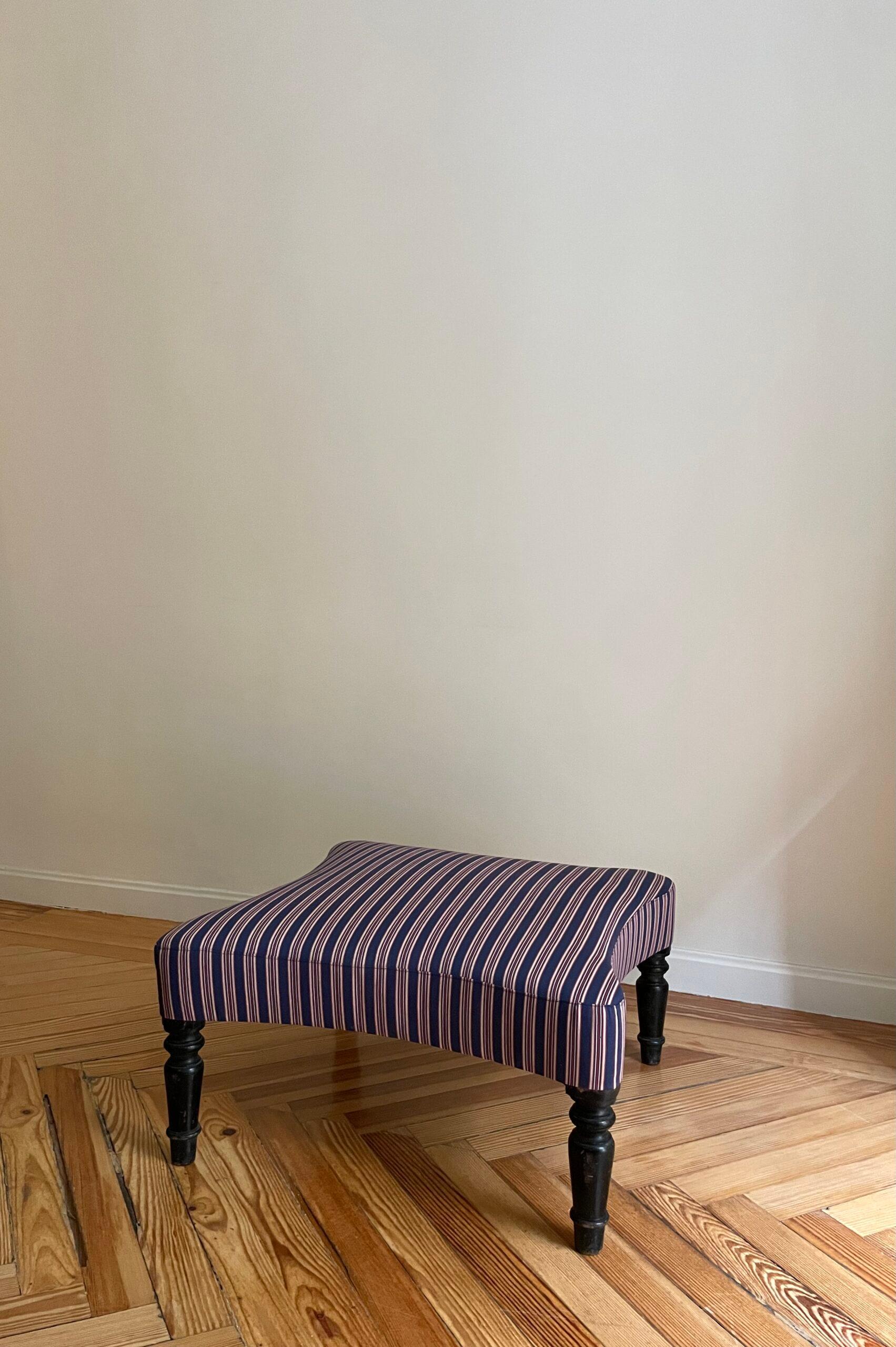 Chaise longe sXIX con Reposapiés Algodón en venta