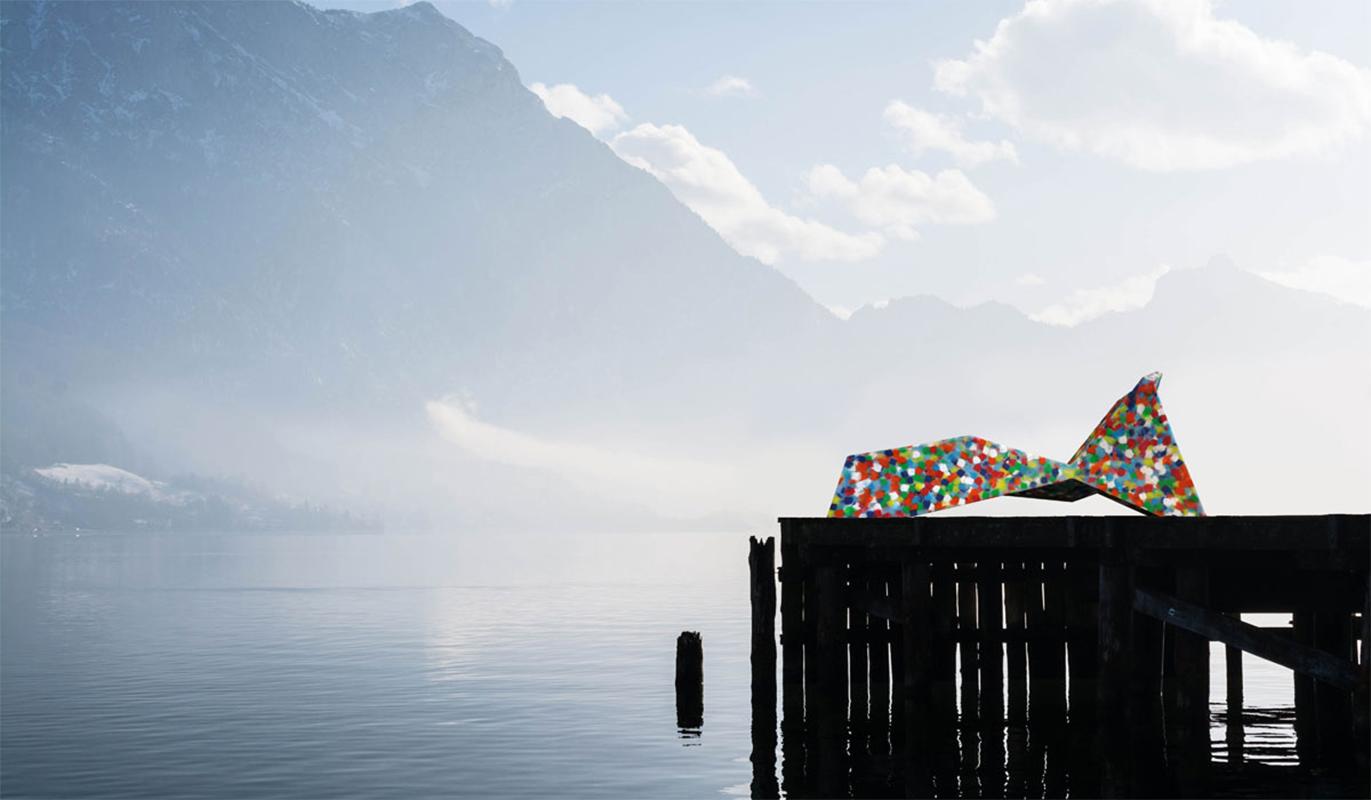Italian Chaise Longue Alessandro Mendini Outdoor Limited Edition Recycled Multicolour